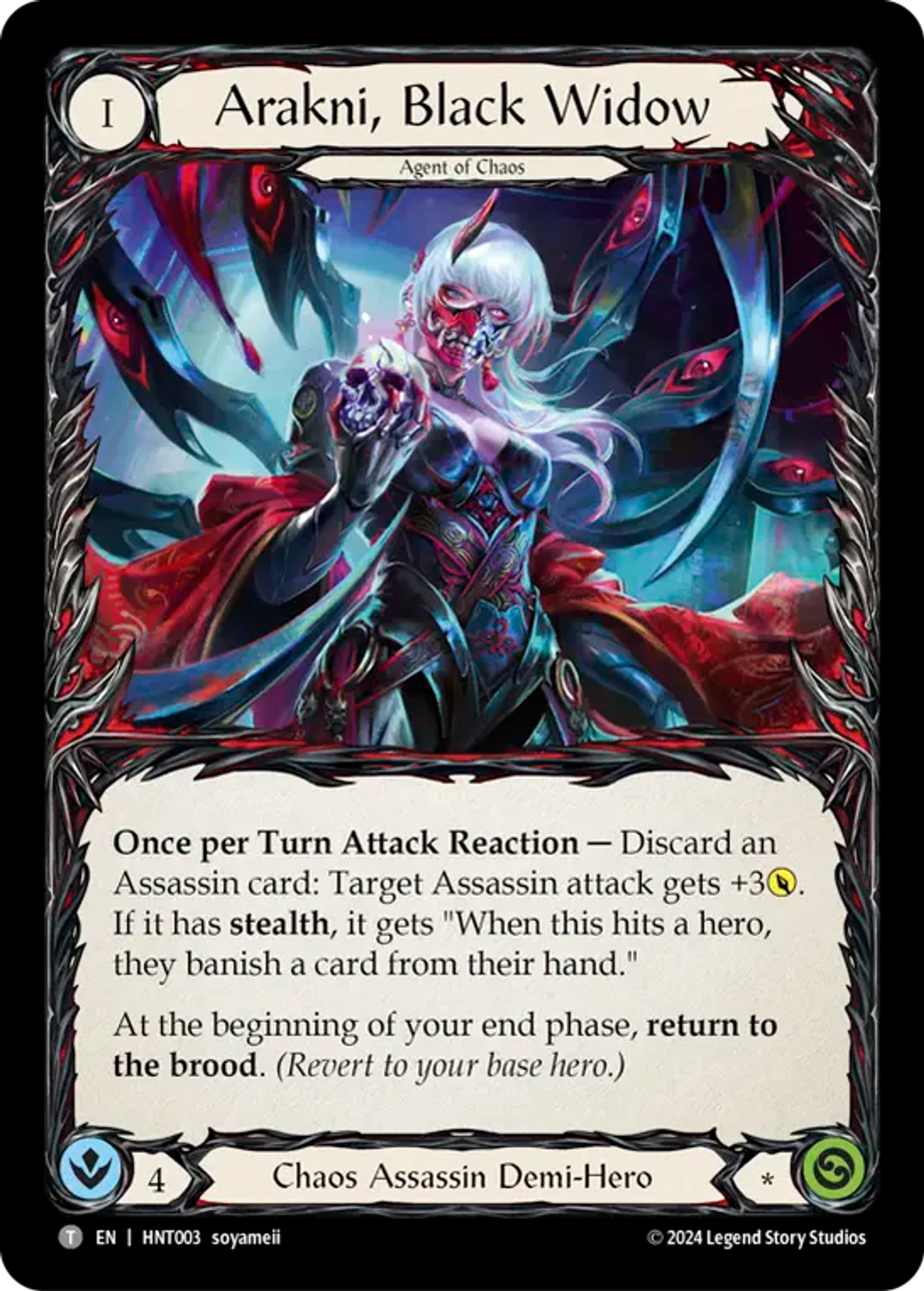 Arakni, veuve noire — The Hunted — Flesh and Blood