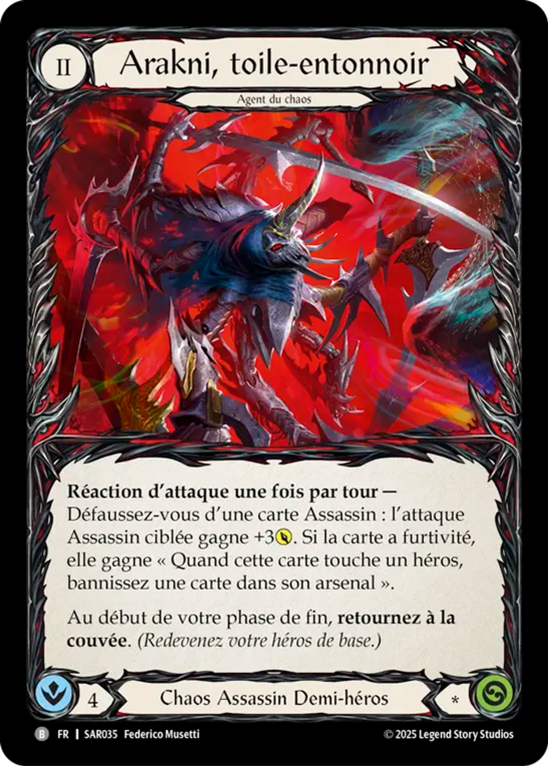 Arakni, toile-entonnoir — Silver Age Chapter 2 - Arakni, Web of Deceit — Flesh and Blood
