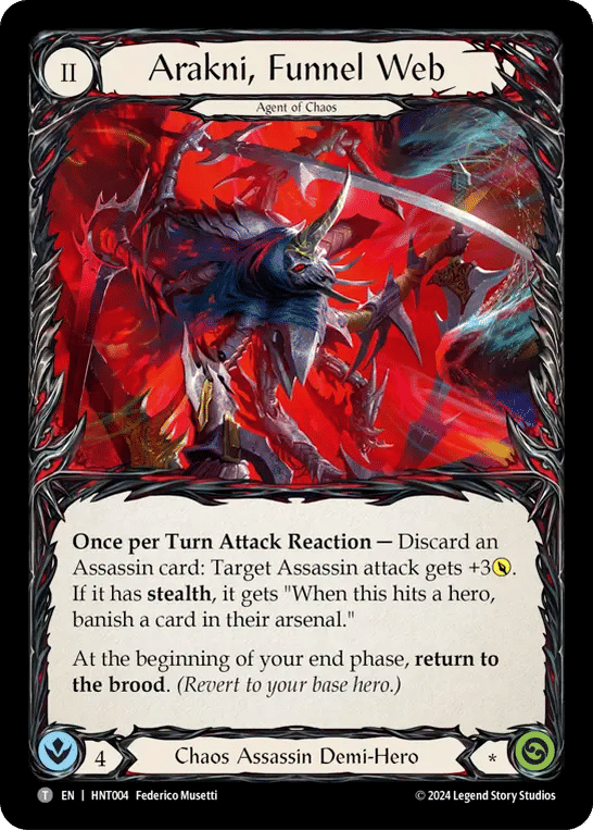 Arakni, Funnel Web — The Hunted — Flesh and Blood