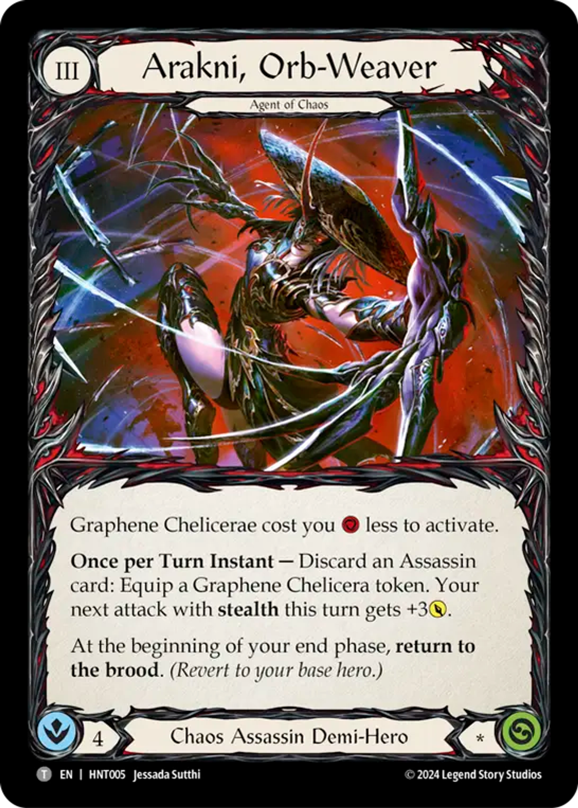 Arakni, tisseur d’orbes — The Hunted — Flesh and Blood