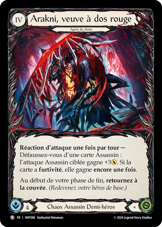 Arakni, veuve à dos rouge — The Hunted — Flesh and Blood