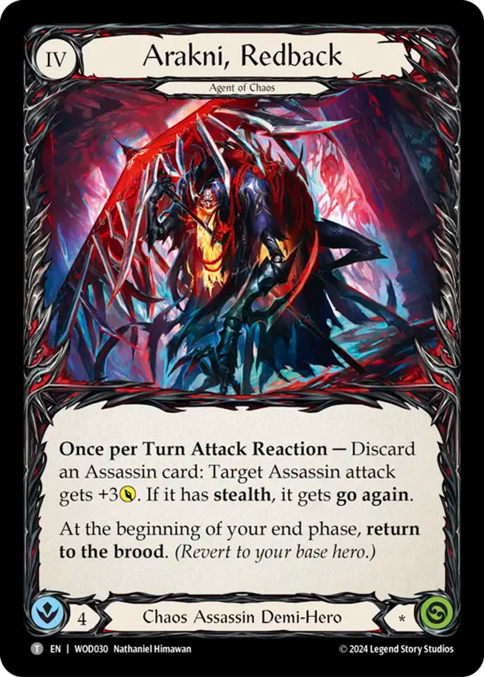 Arakni, Redback — The Hunted Blitz Deck - Arakni, Web of Deceit — Flesh and Blood