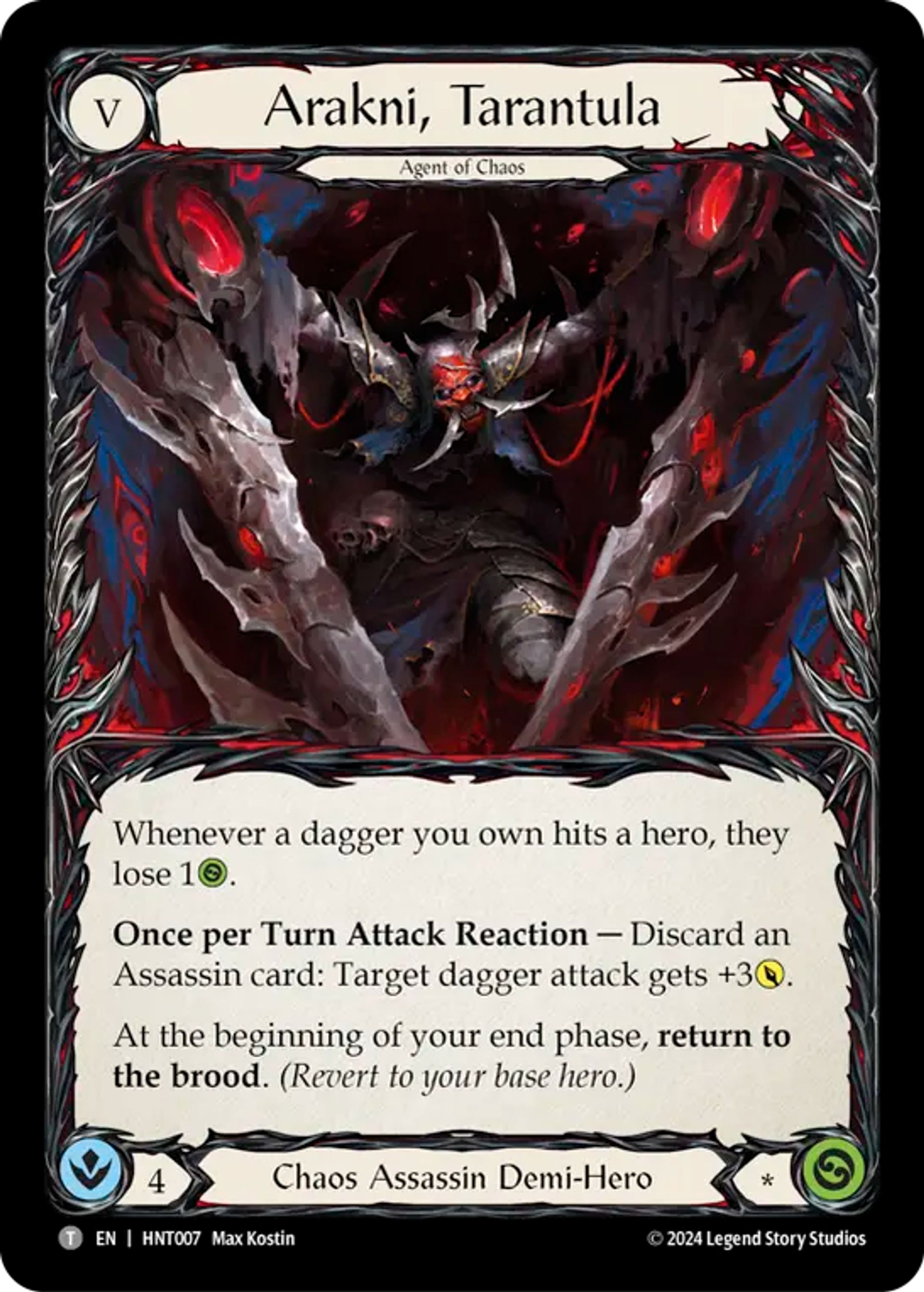 Arakni, tarentule — The Hunted — Flesh and Blood
