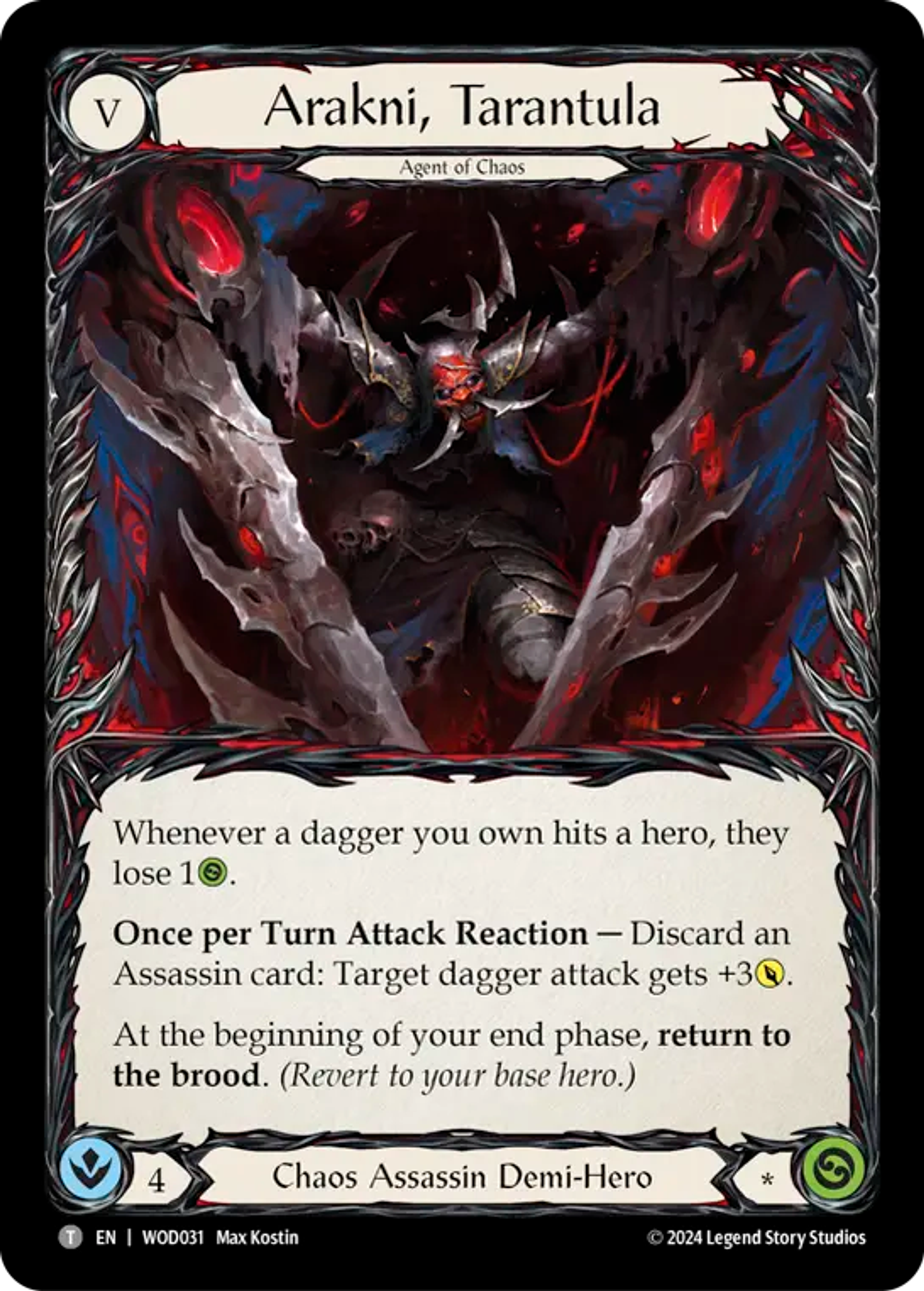 Arakni, Tarantula — The Hunted Blitz Deck - Arakni, Web of Deceit — Flesh and Blood
