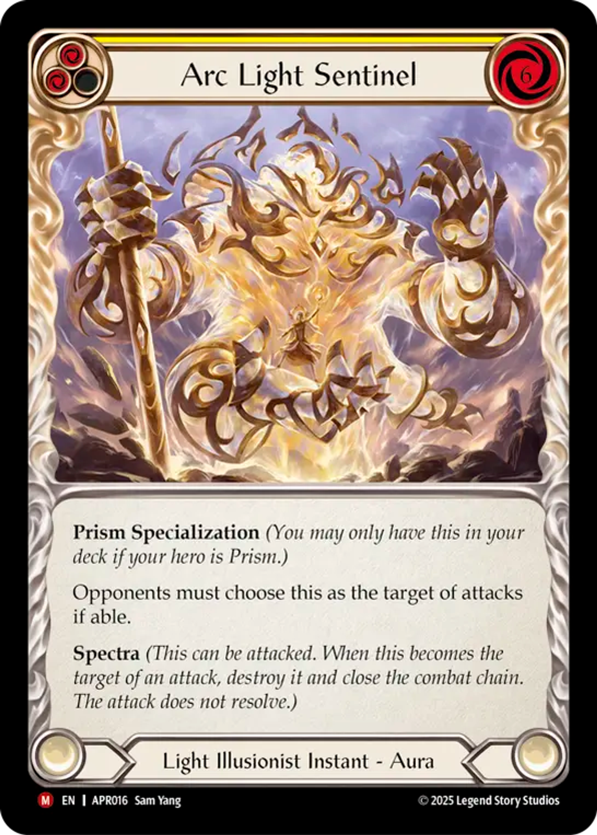 Arc Light Sentinel — Armory Deck Legends - Prism Sculptor of Arc Light — Flesh and Blood