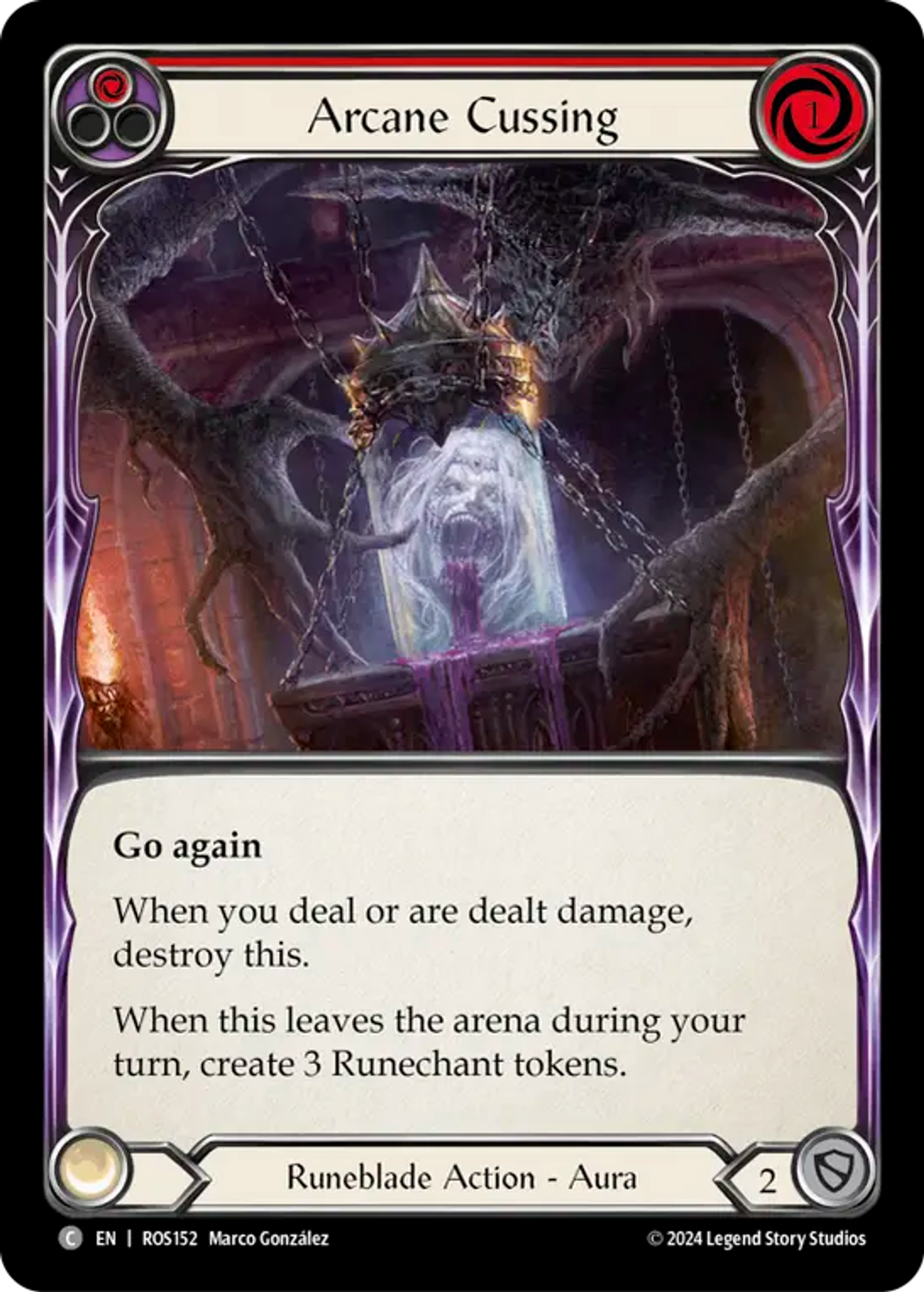 Arcane Cussing (Red) — Rosetta — Flesh and Blood