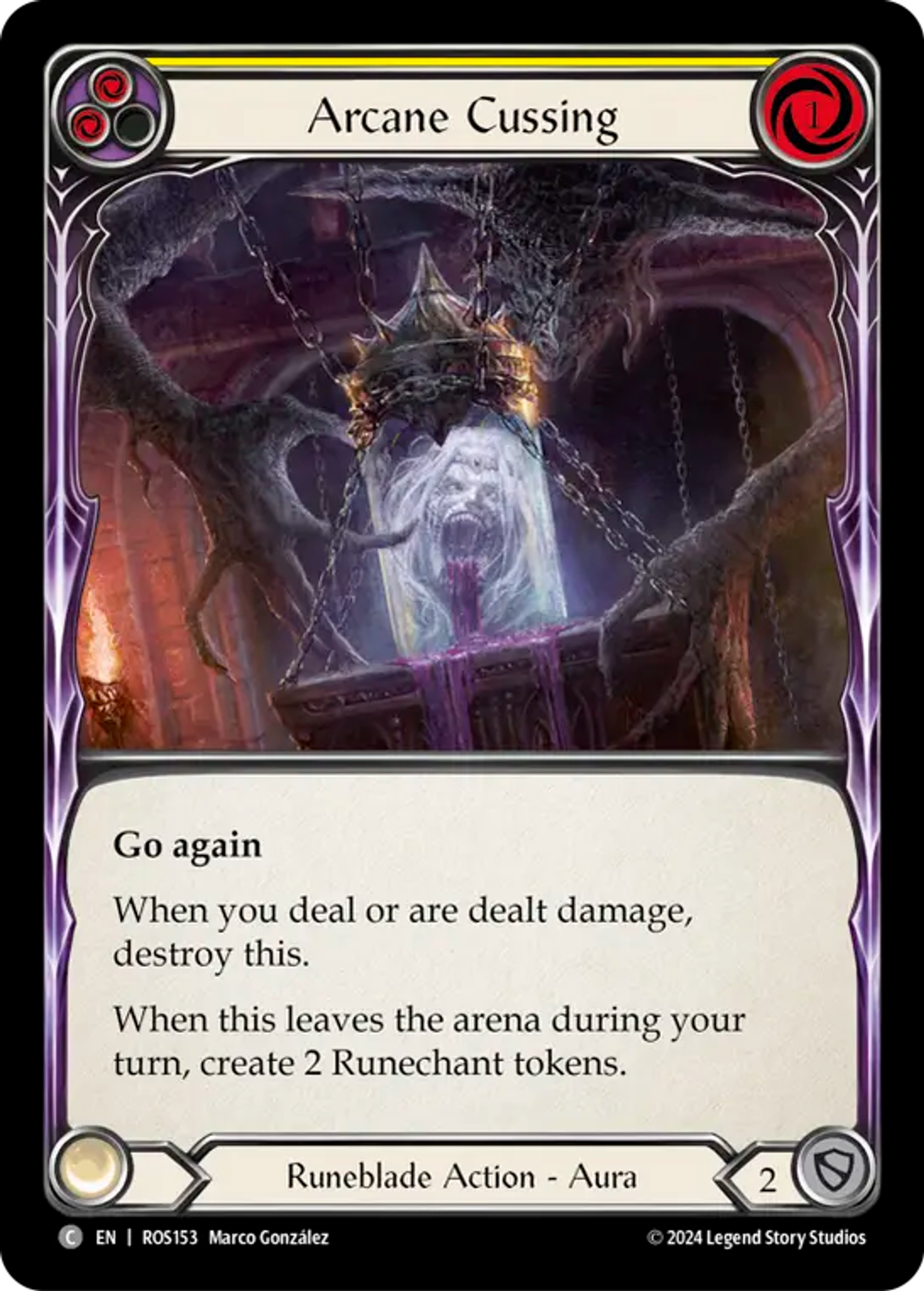 Arcane Cussing (Yellow) — Rosetta — Flesh and Blood