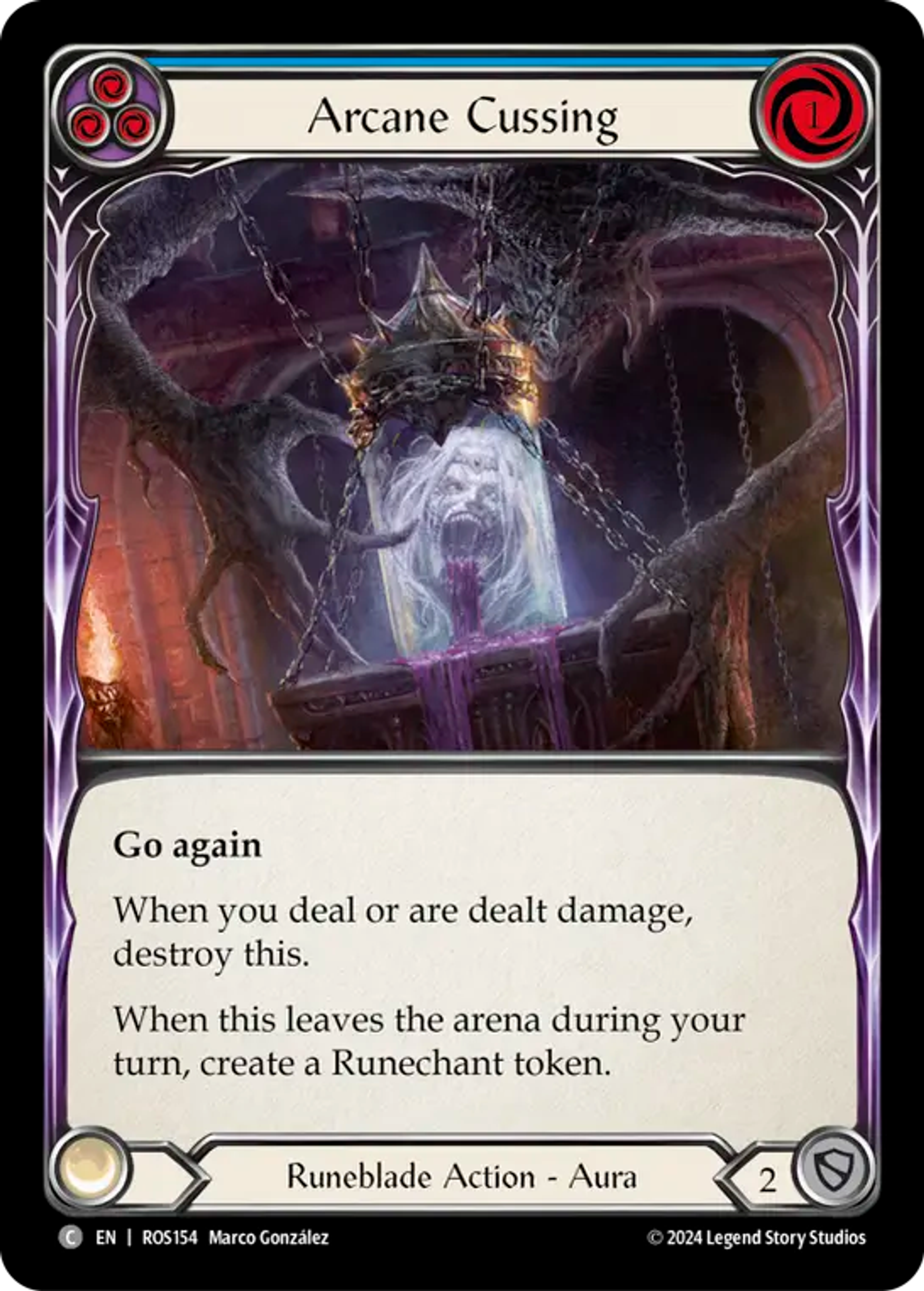 Arcane Cussing (Blue) — Rosetta — Flesh and Blood