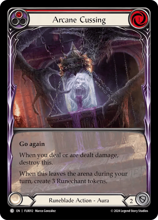 Arcane Cussing (Red) — Rosetta Blitz Deck - Florian — Flesh and Blood