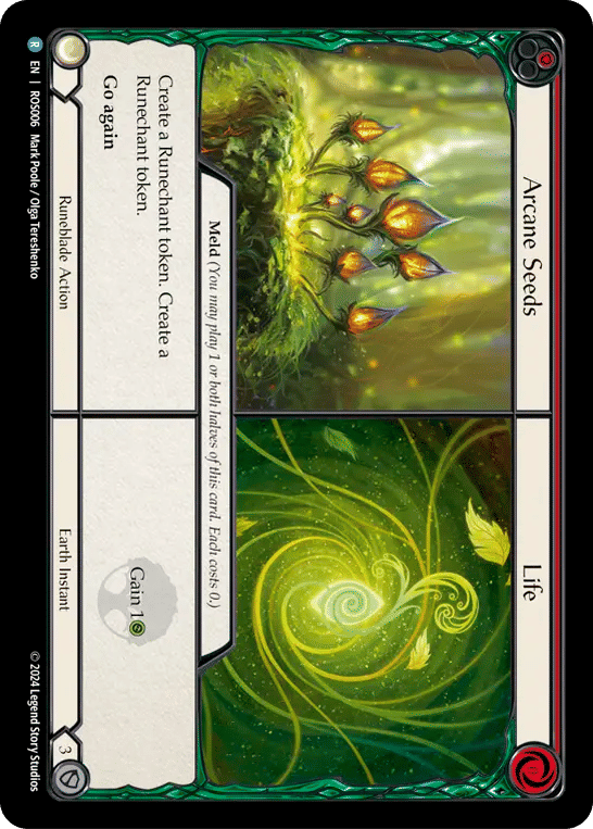 Arcane Seeds // Life (Red) — Rosetta — Flesh and Blood