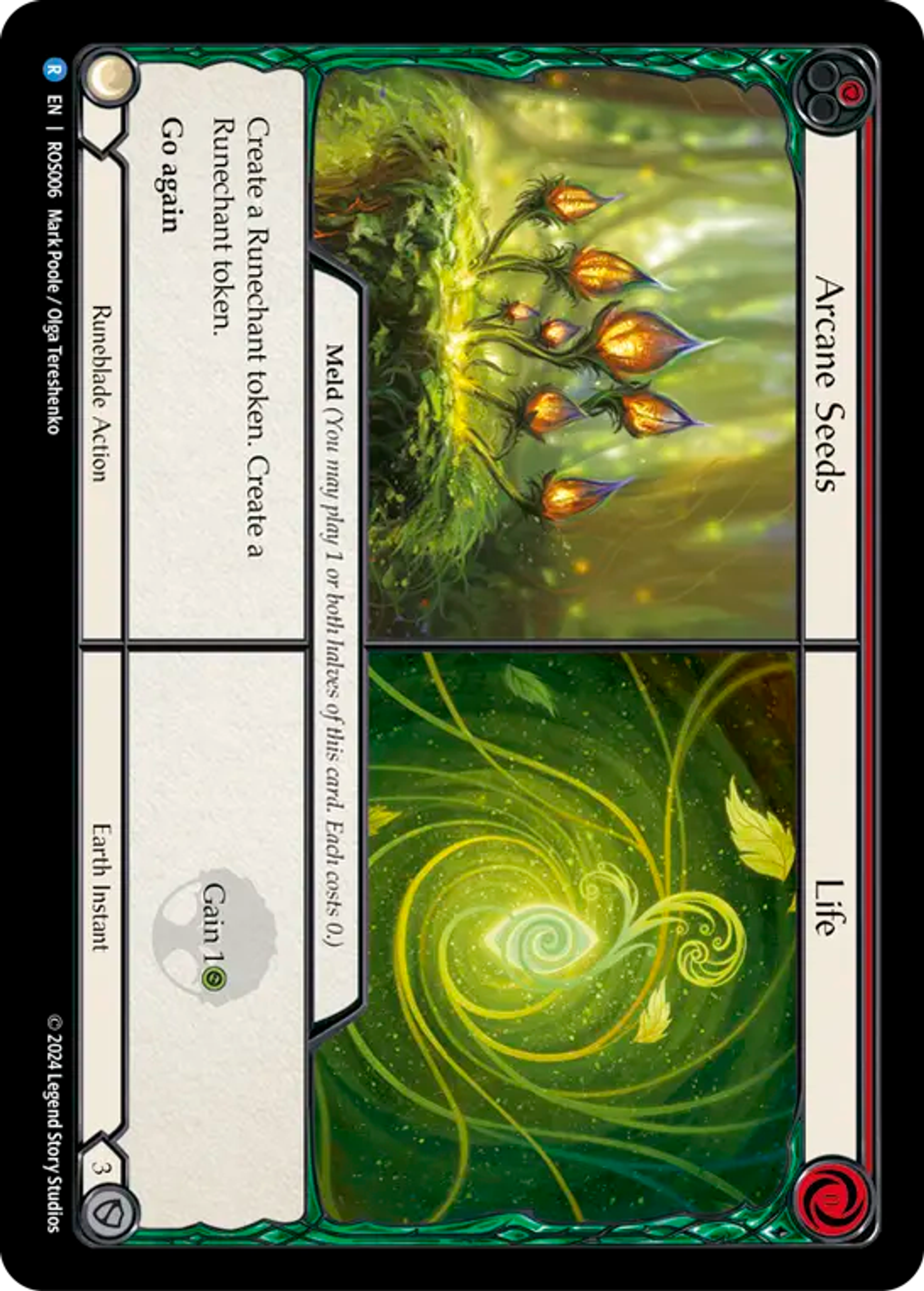 Arcane Seeds // Life (Red) — Rosetta — Flesh and Blood