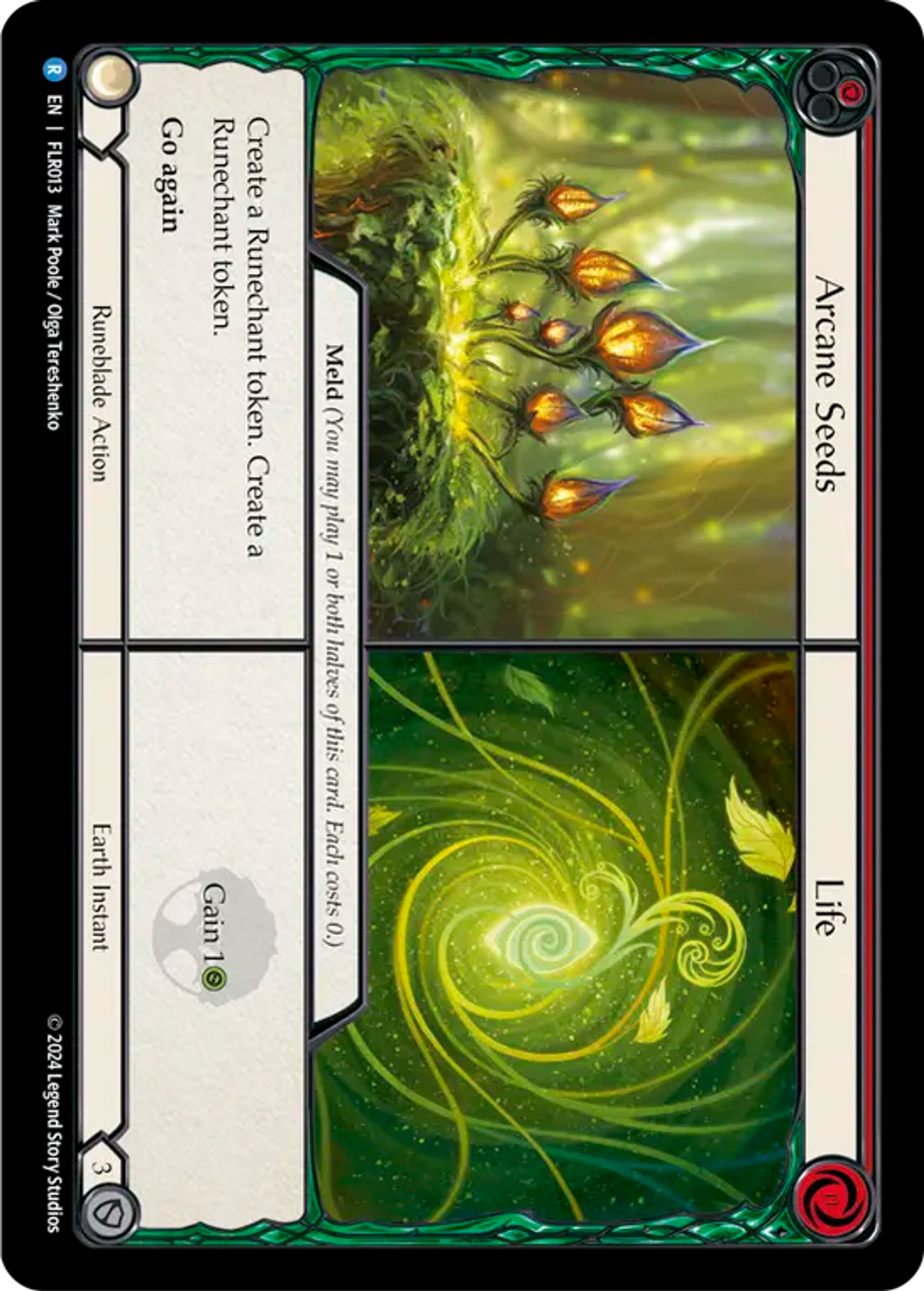 Arcane Seeds // Life (Red) — Rosetta Blitz Deck - Florian — Flesh and Blood