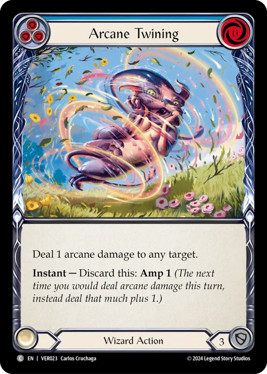 Arcane Twining (Blue) — Rosetta Blitz Deck - Verdance — Flesh and Blood