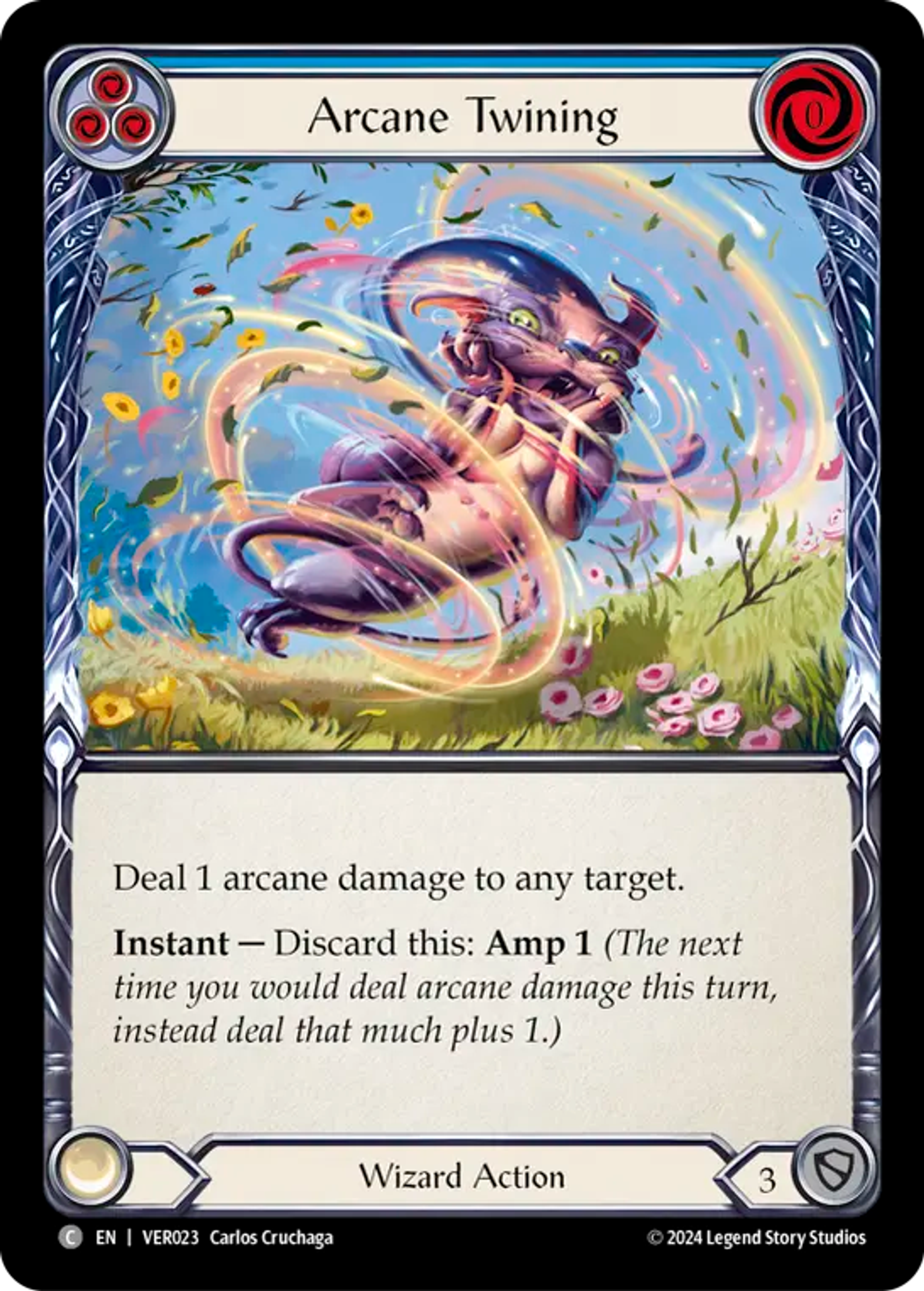 Arcane Twining (Blue) — Rosetta Blitz Deck - Verdance — Flesh and Blood