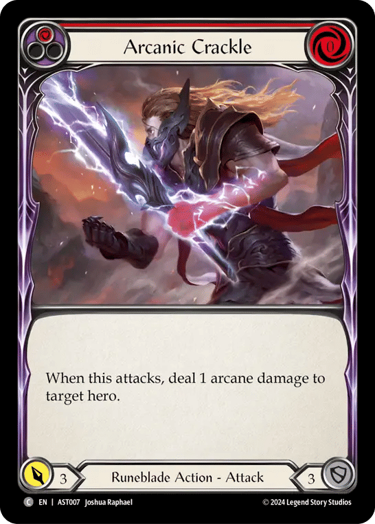 Crépitement arcanique — Armory Deck - Aurora, Shooting Star — Flesh and Blood