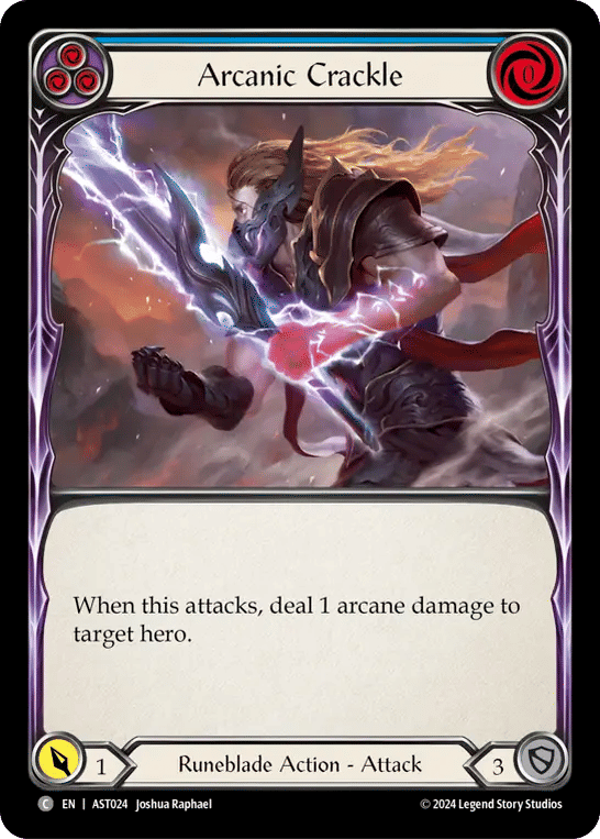 Crépitement arcanique — Armory Deck - Aurora, Shooting Star — Flesh and Blood