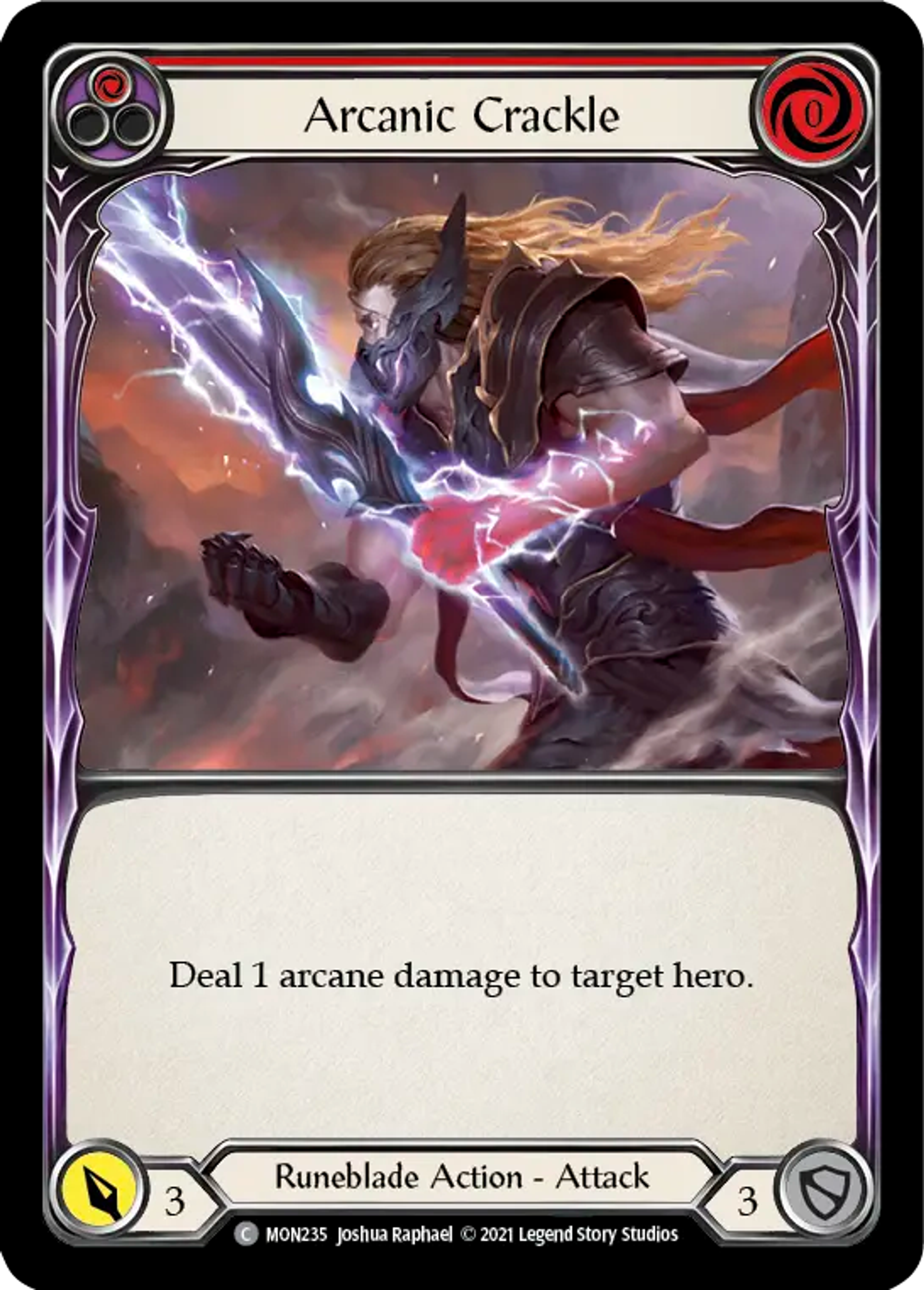 Arcanic Crackle (Red) — Monarch — Flesh and Blood