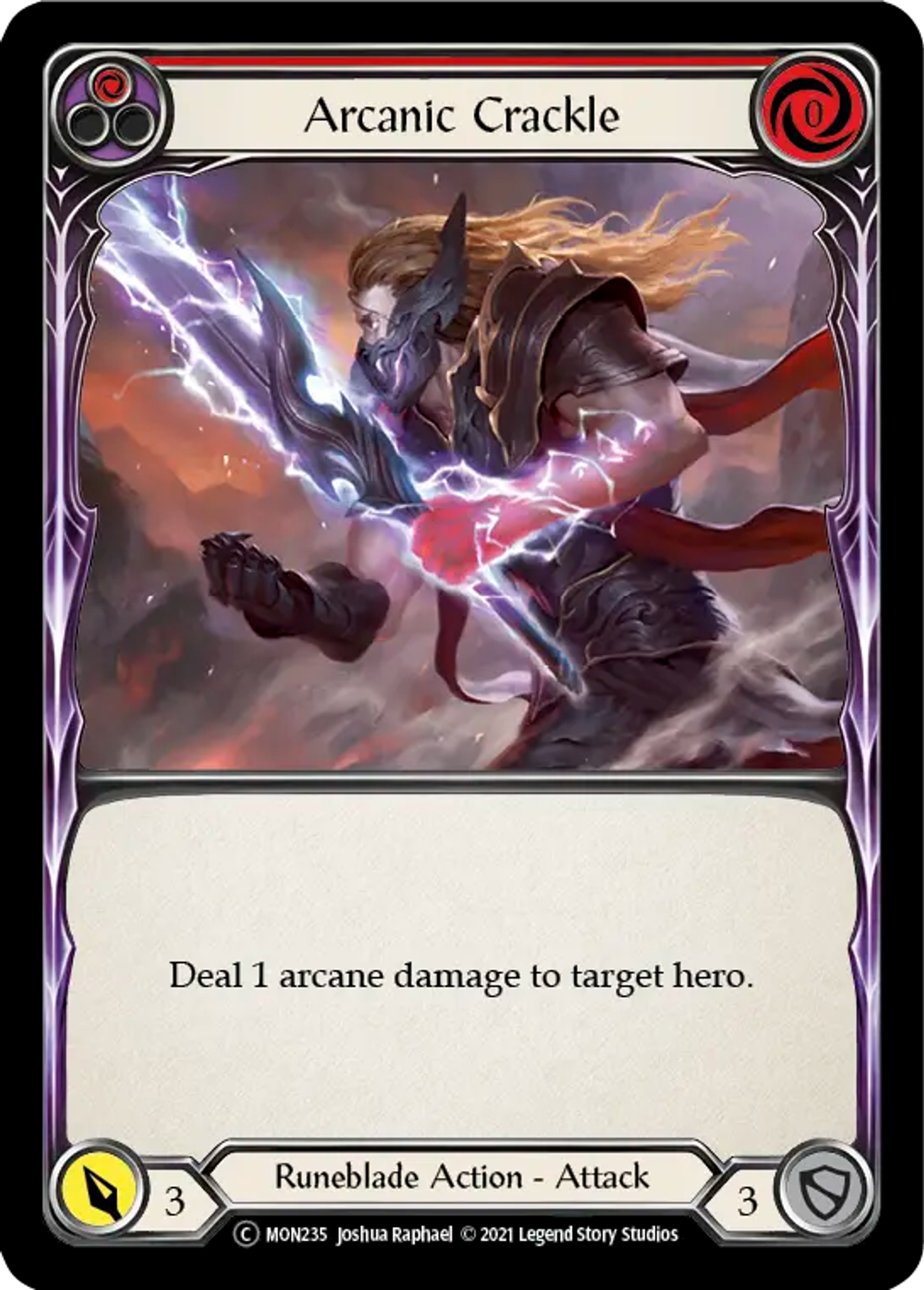 Arcanic Crackle (Red) — Monarch - Unlimited — Flesh and Blood