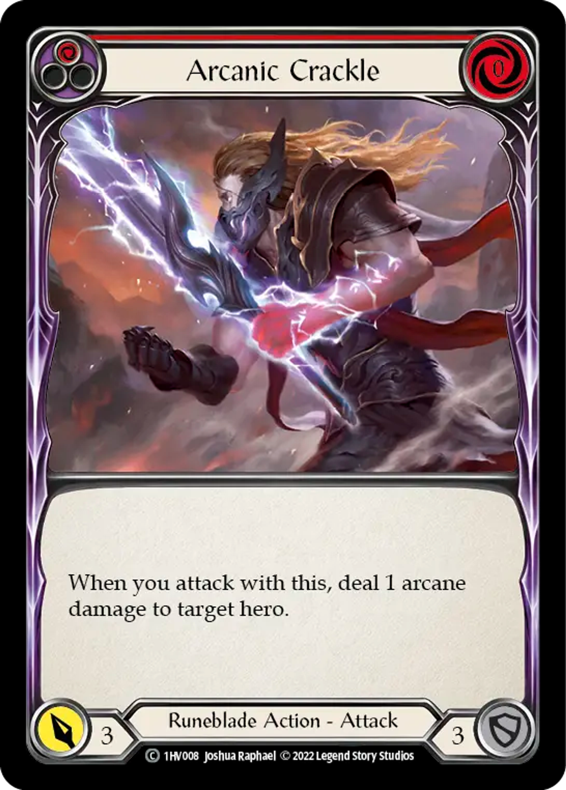 Arcanic Crackle (Red) — Viserai - Blitz Deck — Flesh and Blood