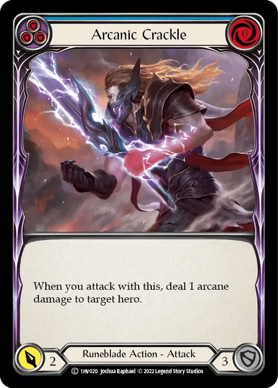 Arcanic Crackle (Blue) — Viserai - Blitz Deck — Flesh and Blood