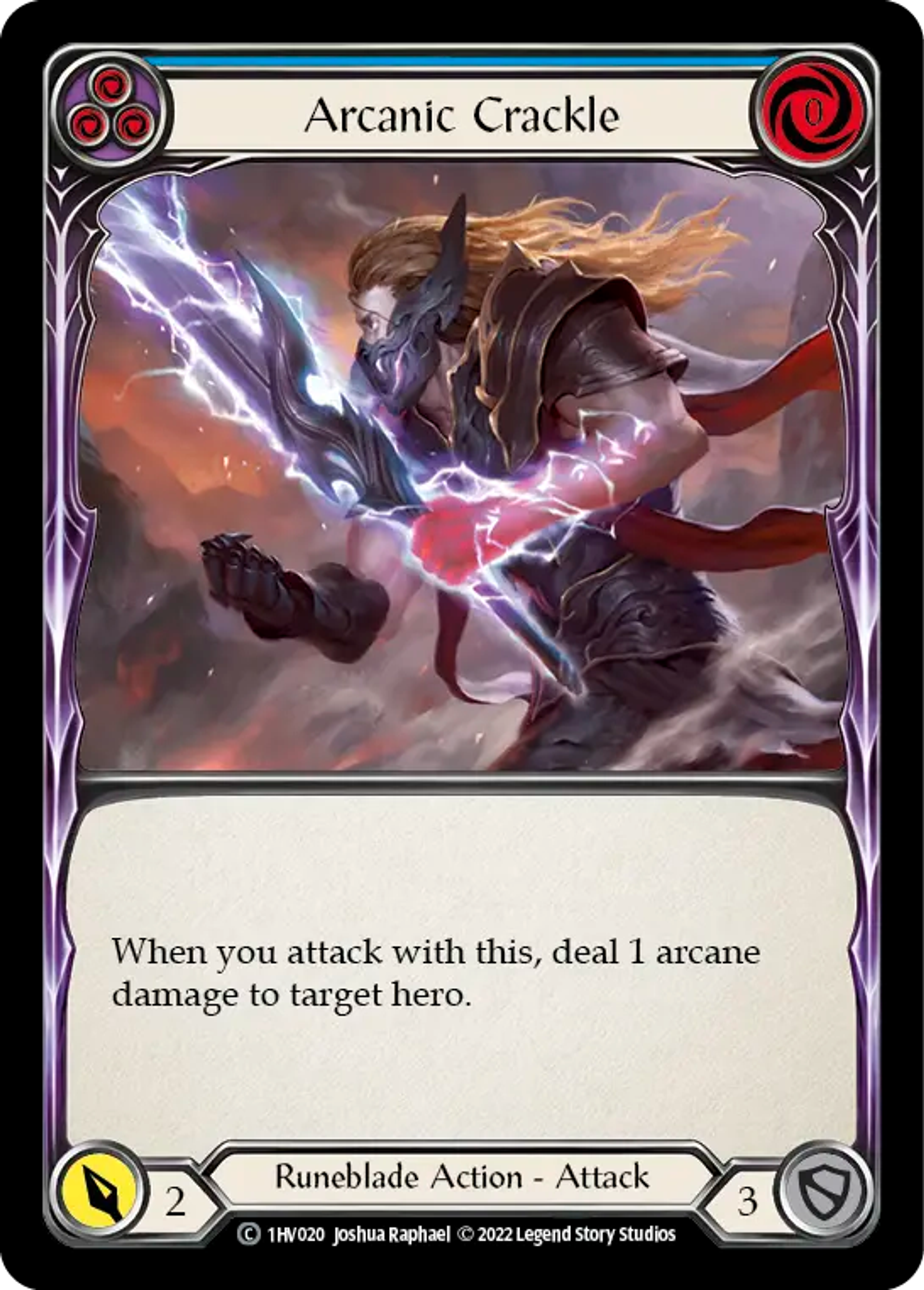 Arcanic Crackle (Blue) — Viserai - Blitz Deck — Flesh and Blood