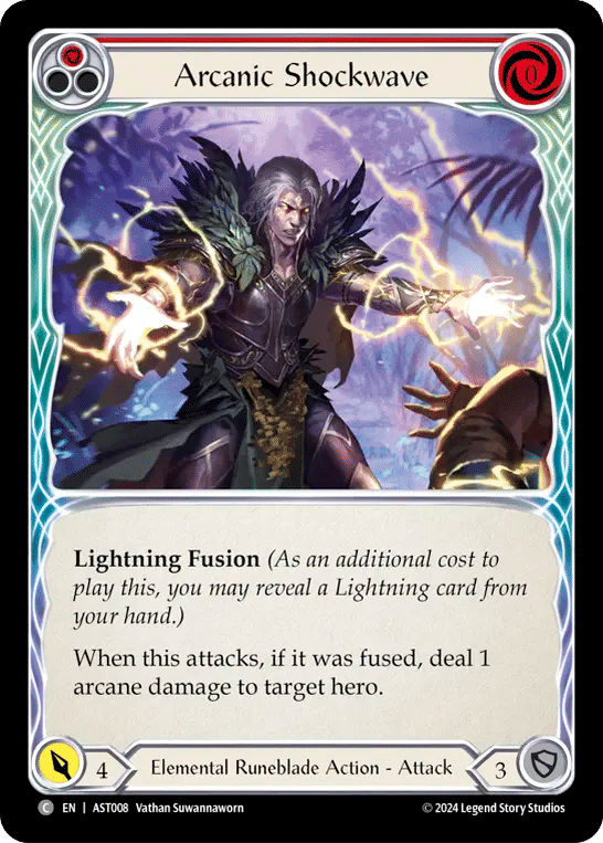 Arcanic Shockwave (Red) — Armory Deck - Aurora, Shooting Star — Flesh and Blood