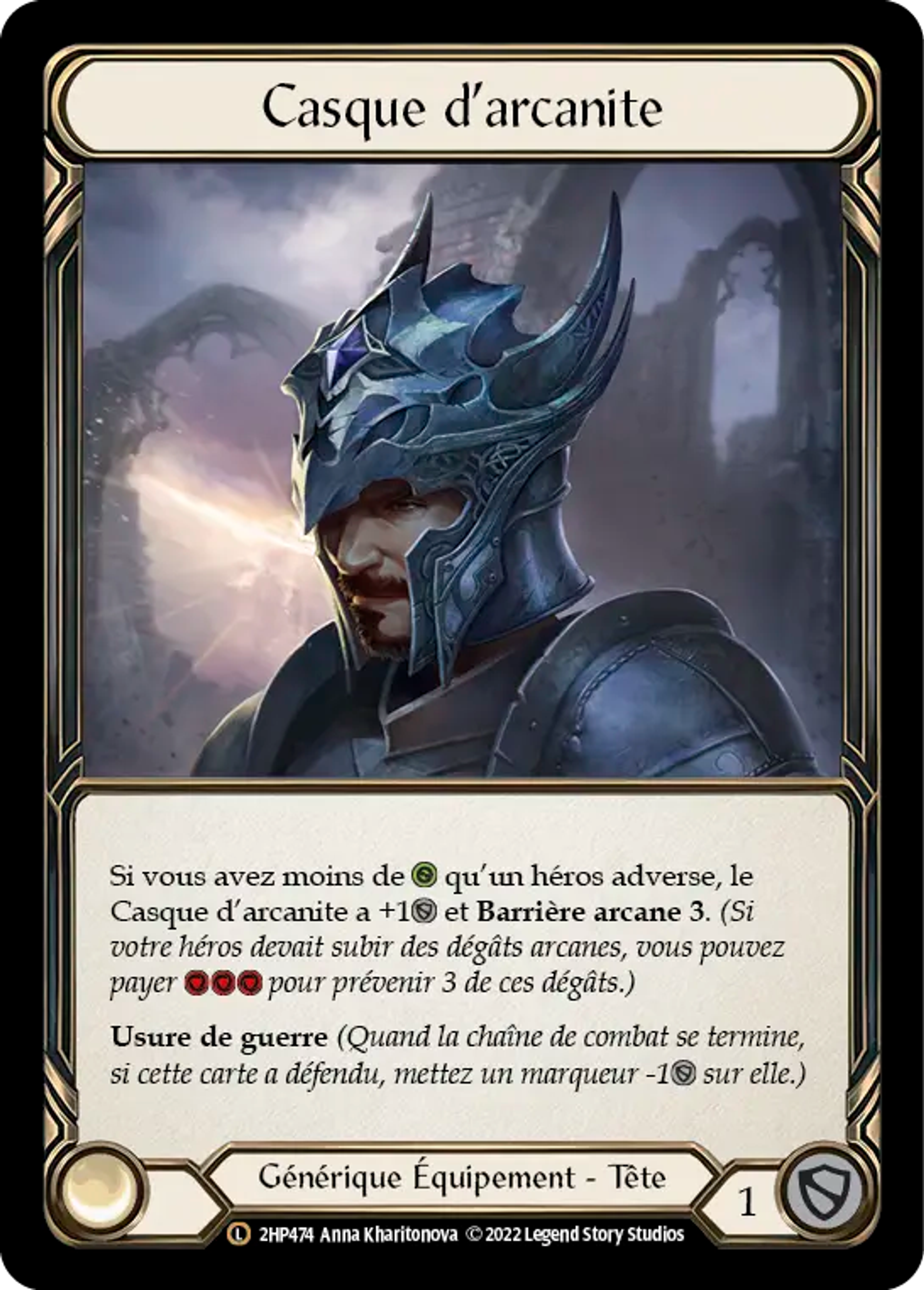 Casque d’arcanite — History Pack 2 - Black Label — Flesh and Blood