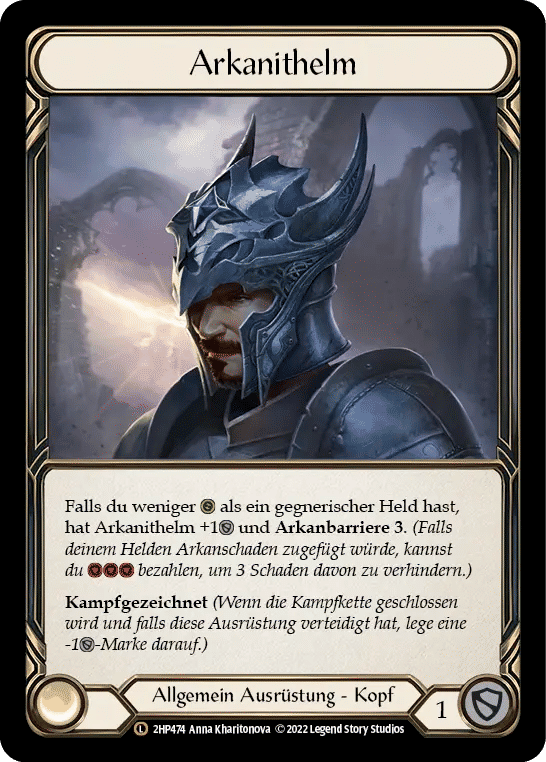 Arcanite Skullcap — History Pack 2 - Black Label — Flesh and Blood