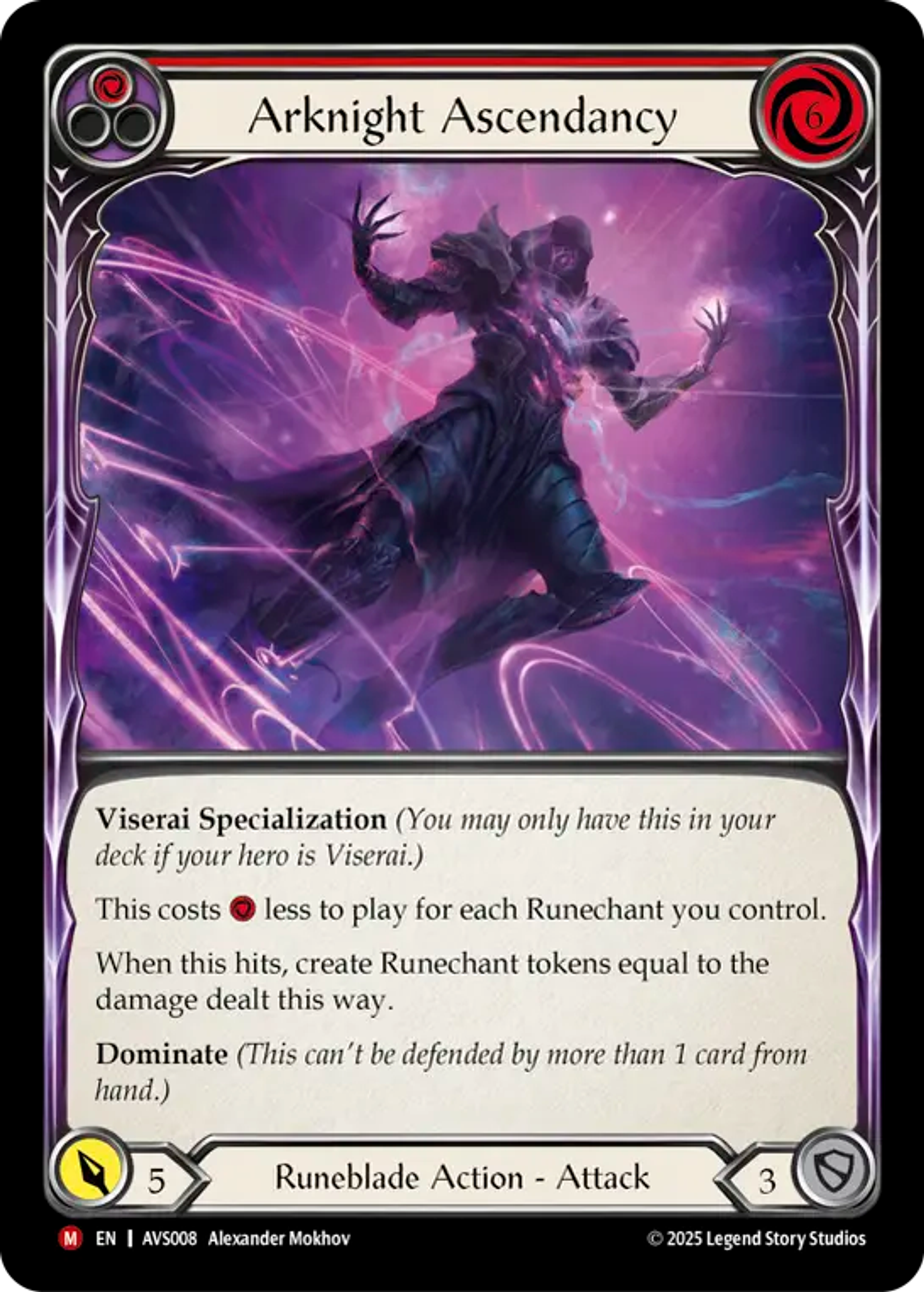 Arknight Ascendancy — Armory Deck Legends - Viserai, Rune Blood — Flesh and Blood