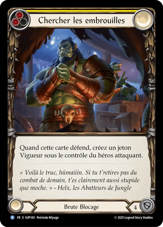 Chercher les embrouilles — Super Slam — Flesh and Blood