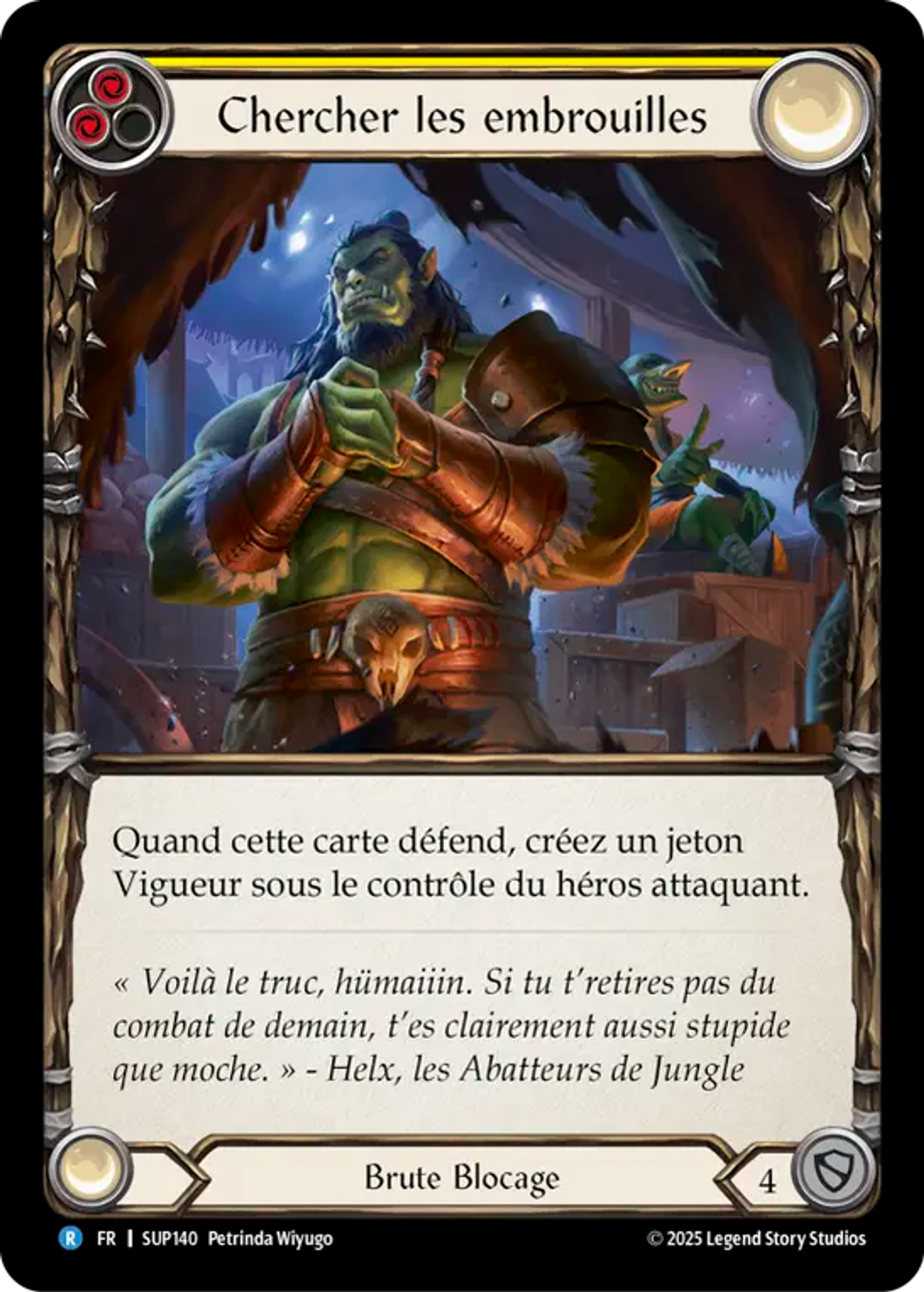 Chercher les embrouilles — Super Slam — Flesh and Blood