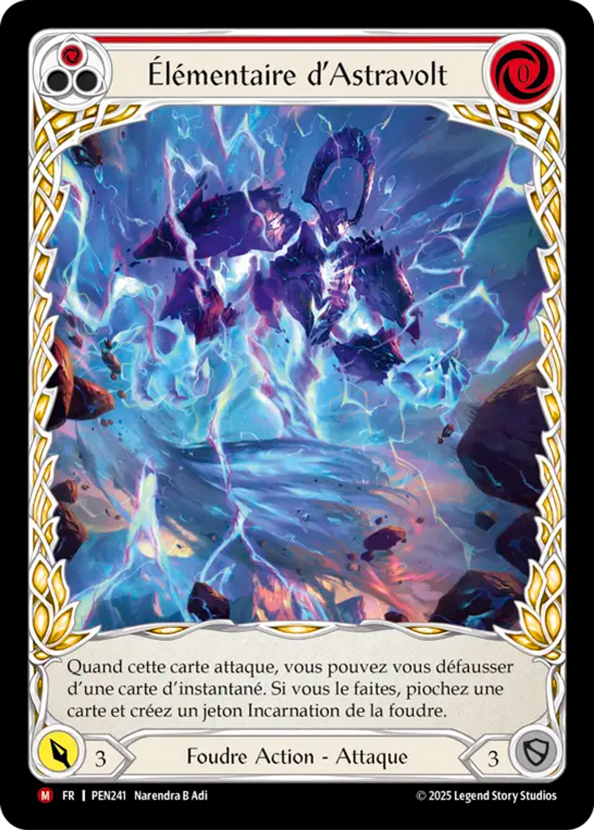 Élémentaire d’Astravolt — Compendium of Rathe — Flesh and Blood