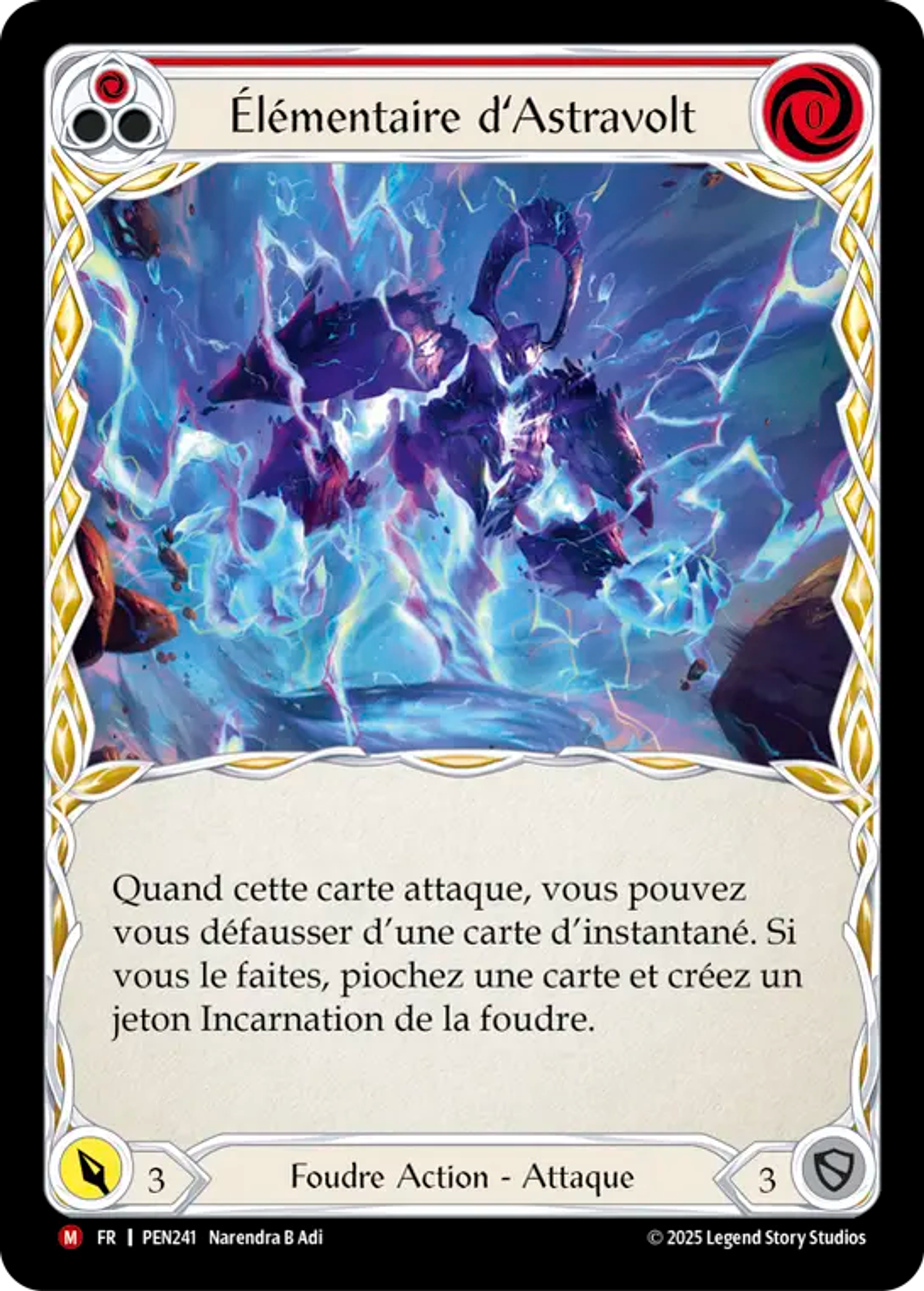 Élémentaire d’Astravolt — Compendium of Rathe — Flesh and Blood
