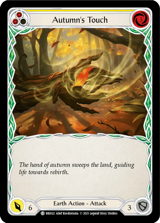 Autumn's Touch (Yellow) — Briar - Blitz Deck — Flesh and Blood