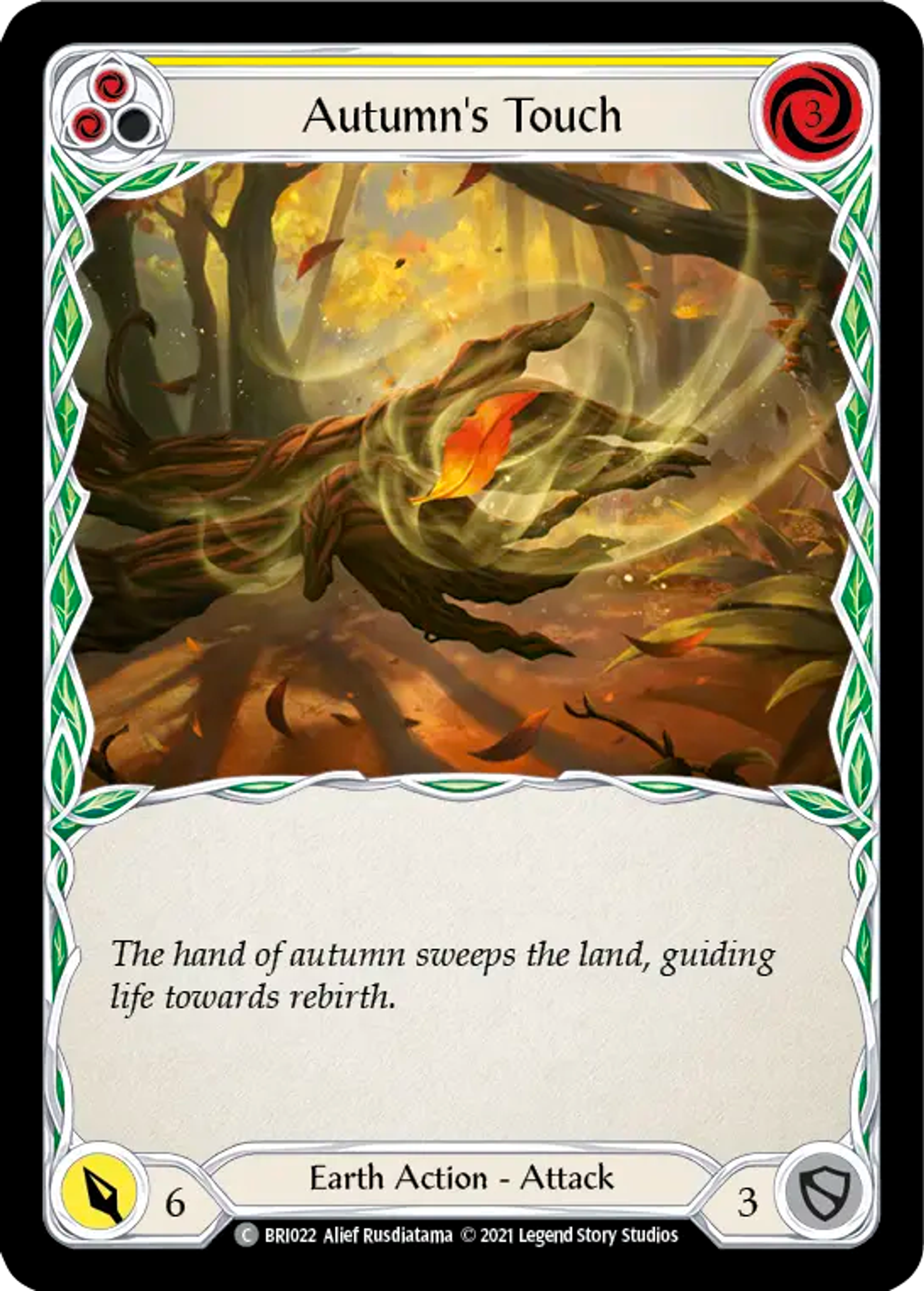 Autumn's Touch (Yellow) — Briar - Blitz Deck — Flesh and Blood