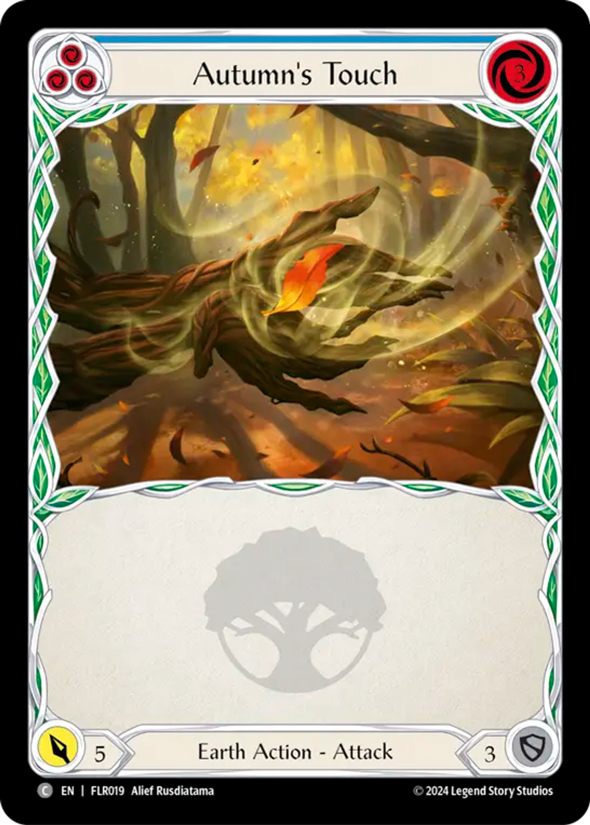 Autumn's Touch (Blue) — Rosetta Blitz Deck - Florian — Flesh and Blood