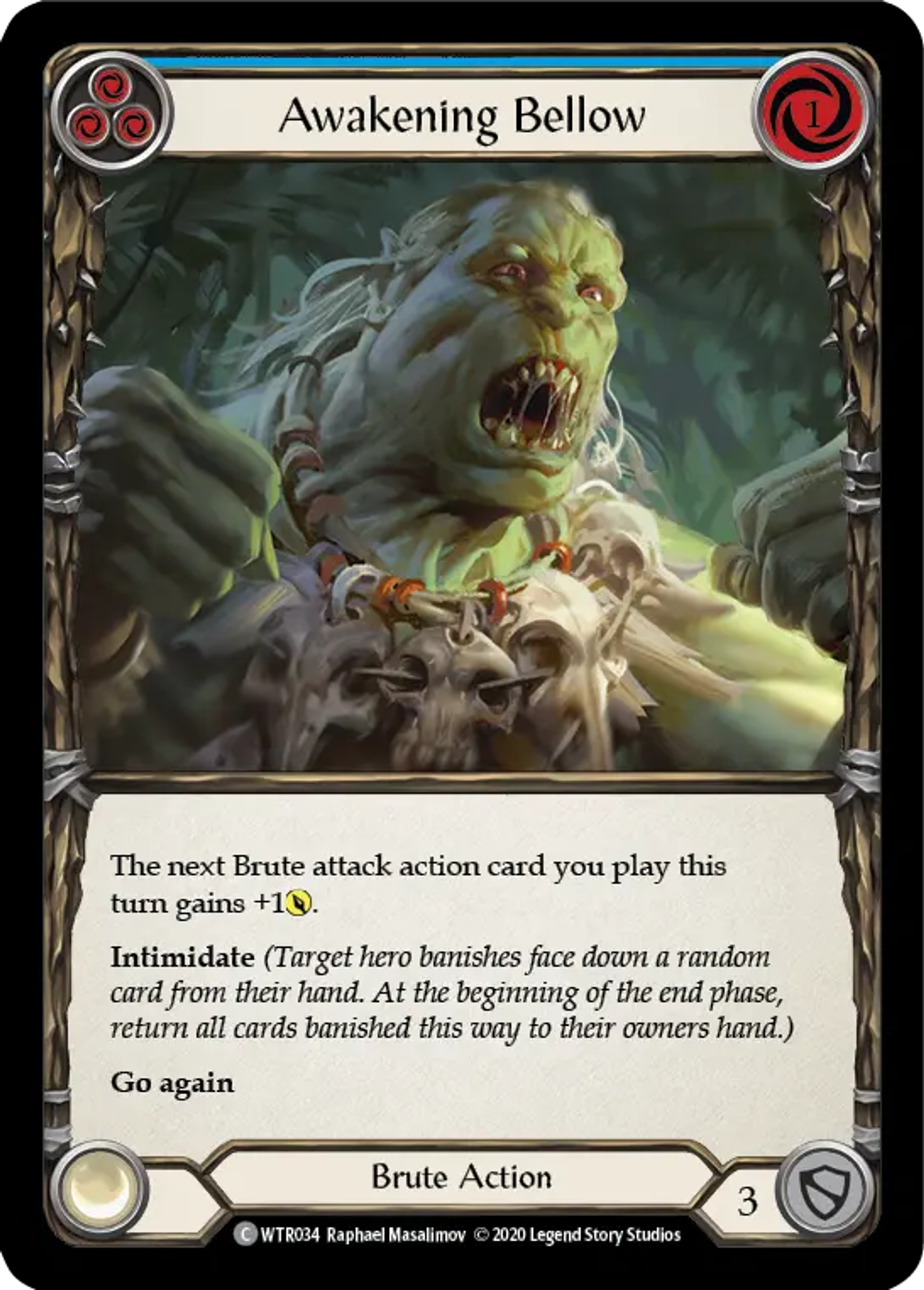 Awakening Bellow (Blue) — Welcome to Rathe - Unlimited — Flesh and Blood