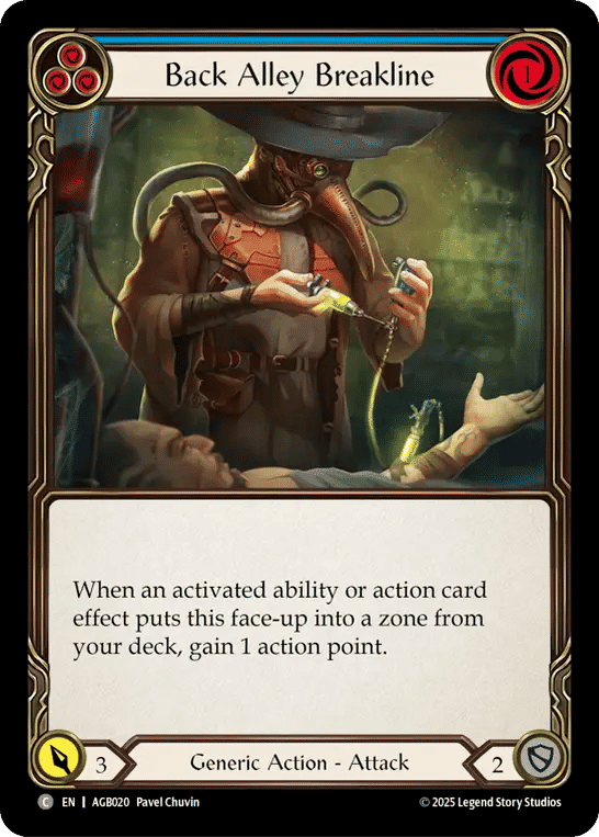 Back Alley Breakline (Blue) — Armory Deck - Gravy Bones — Flesh and Blood