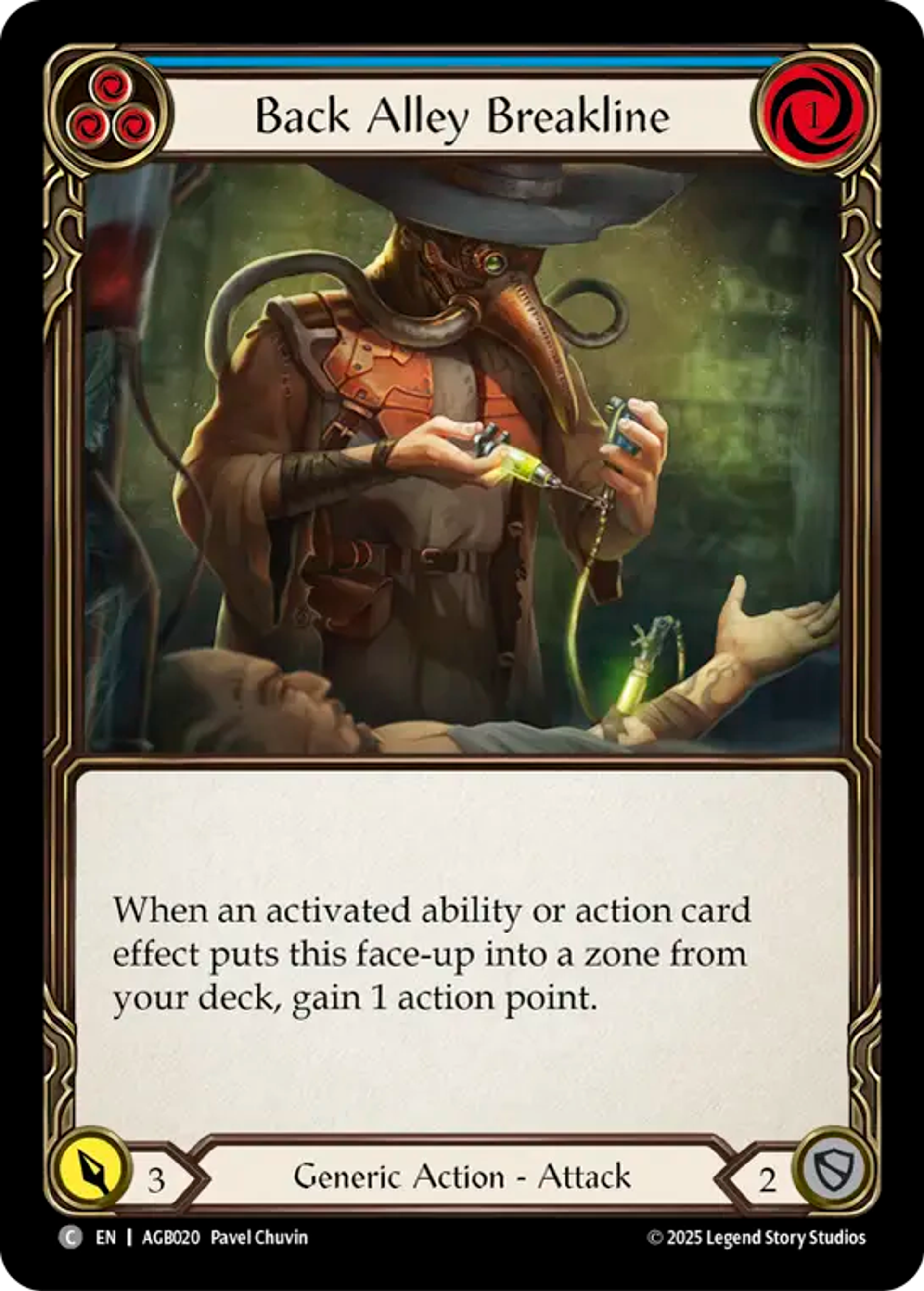 Back Alley Breakline (Blue) — Armory Deck - Gravy Bones — Flesh and Blood