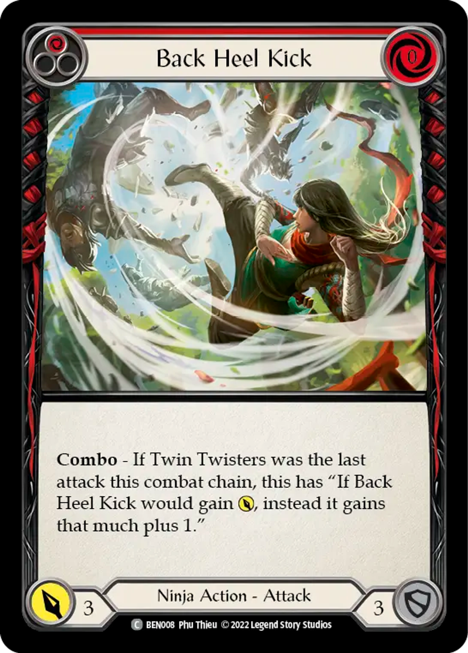 Back Heel Kick (Red) — Benji - Blitz Deck — Flesh and Blood