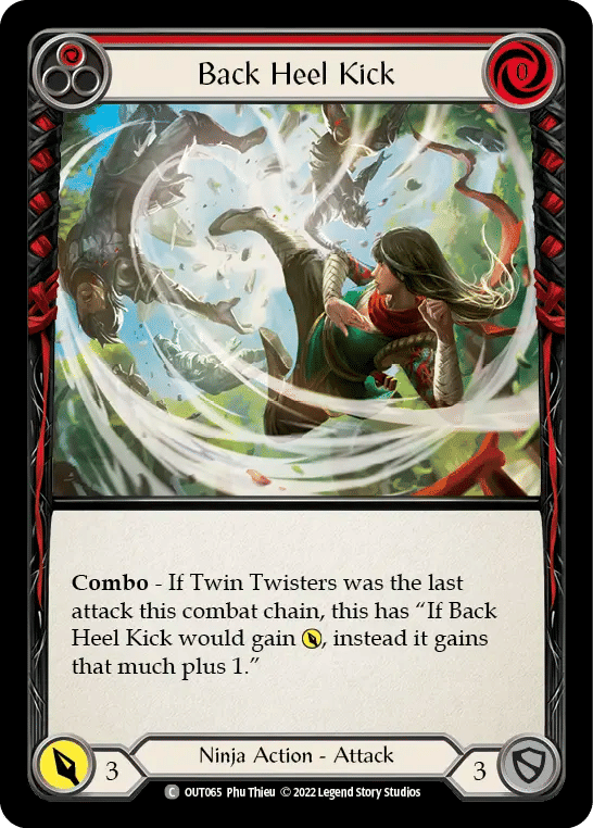 Back Heel Kick (Red) — Outsiders — Flesh and Blood