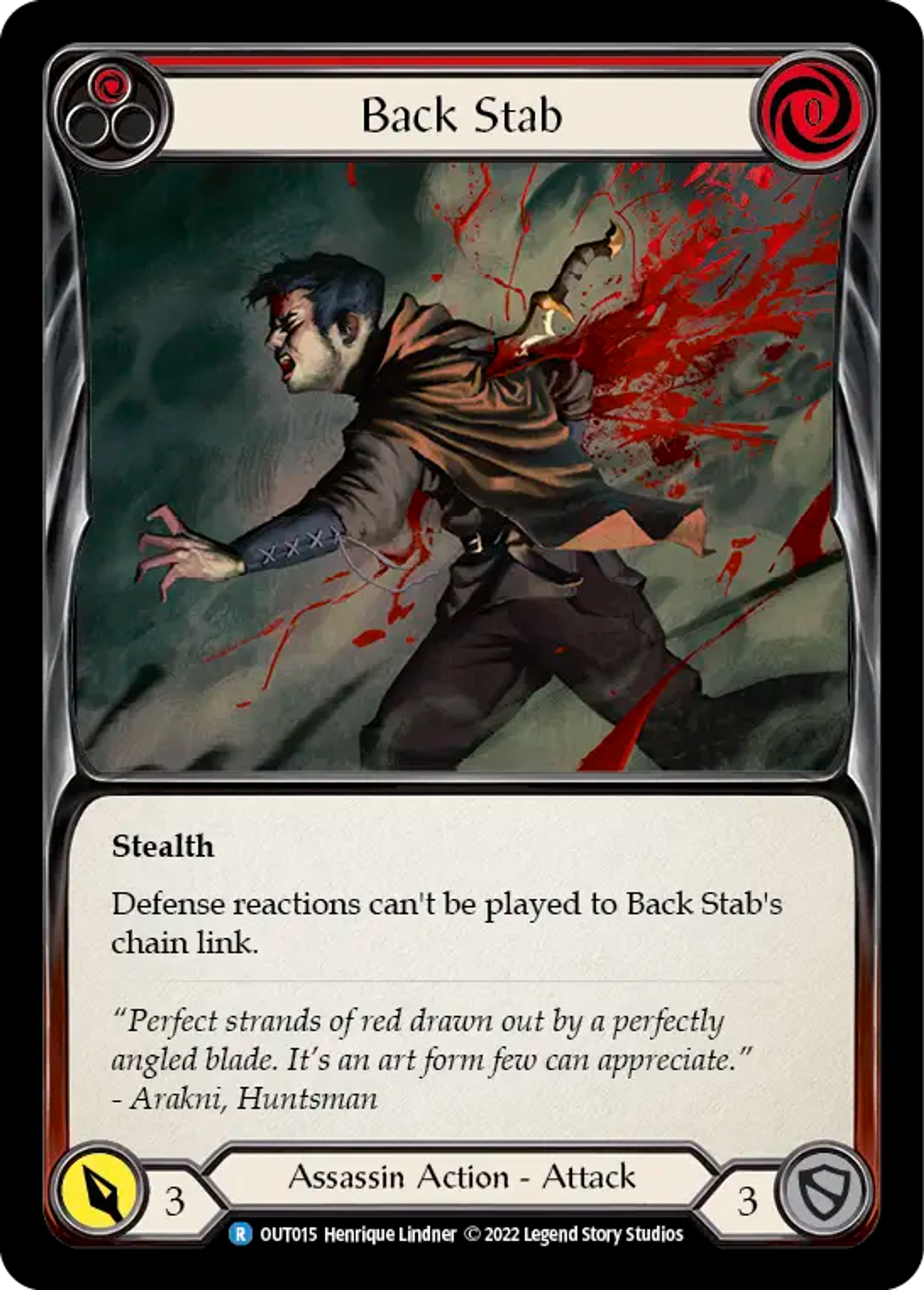 Back Stab (Red) — Outsiders — Flesh and Blood