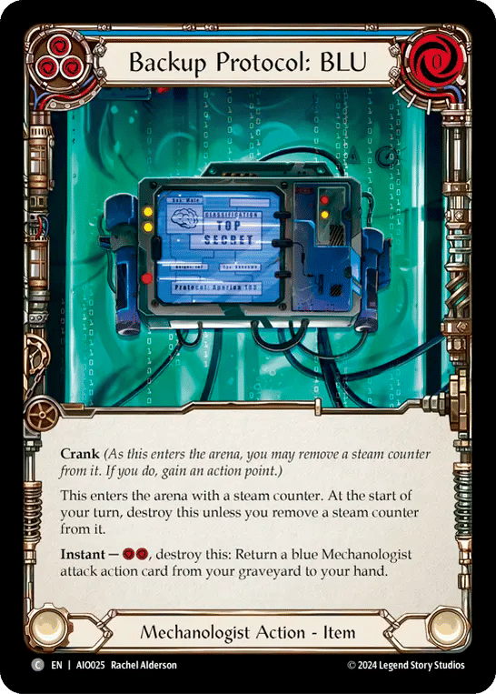 Backup Protocol: BLU (Blue) — Armory Deck - Dash I/O — Flesh and Blood