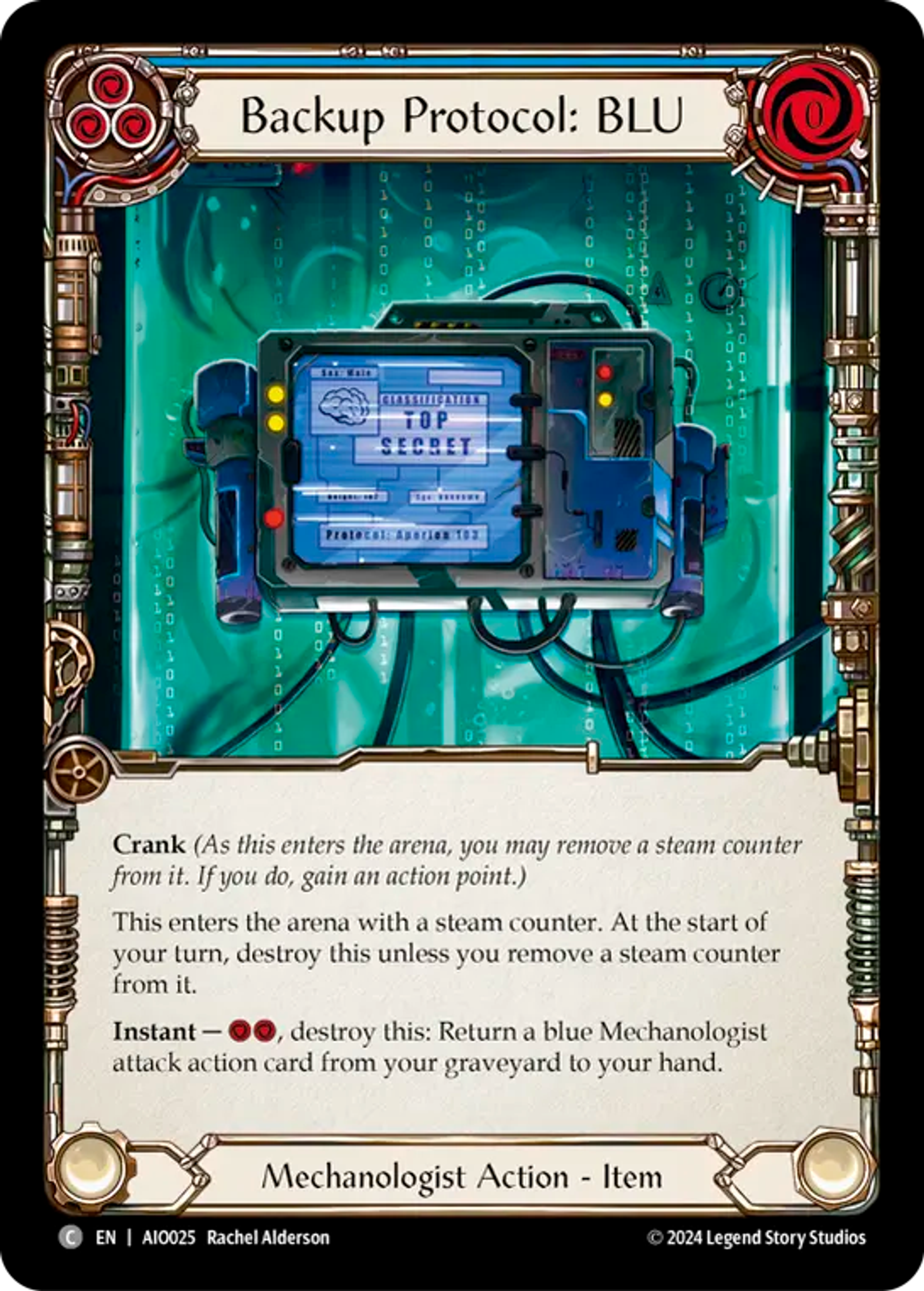 Backup Protocol: BLU (Blue) — Armory Deck - Dash I/O — Flesh and Blood