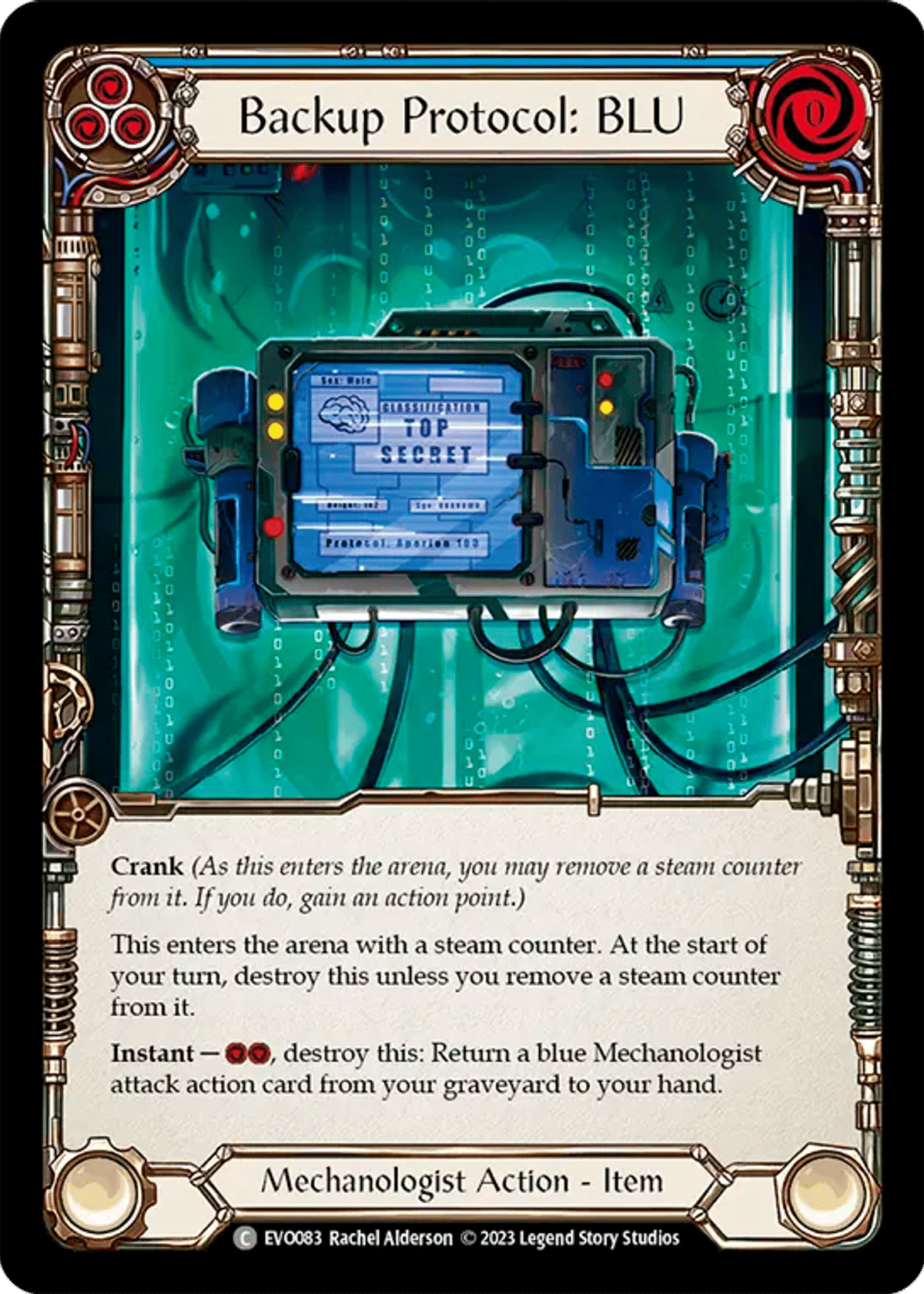 Backup Protocol: BLU (Blue) from Bright Lights - Flesh and Blood