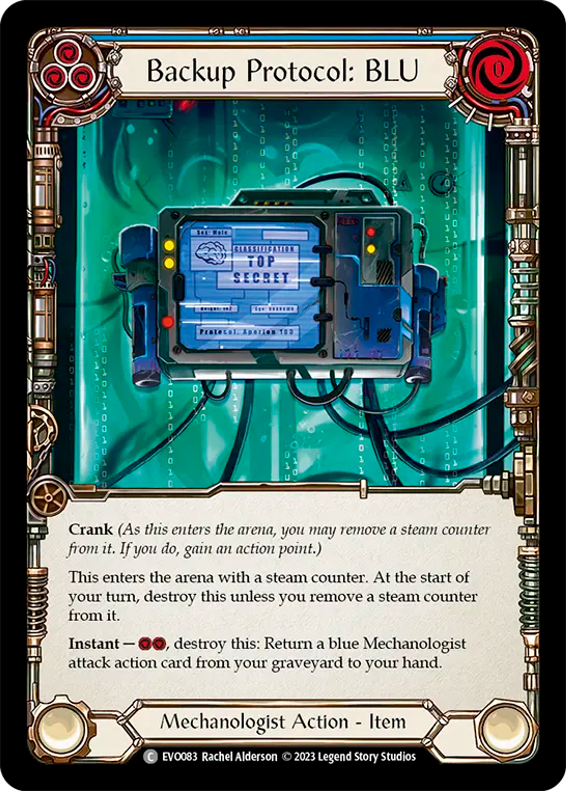 Backup Protocol: BLU (Blue) — Bright Lights — Flesh and Blood