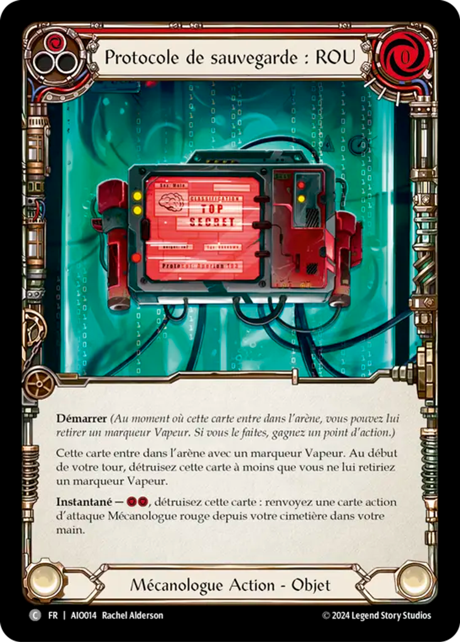 Protocole de sauvegarde : ROU — Armory Deck - Dash I/O — Flesh and Blood