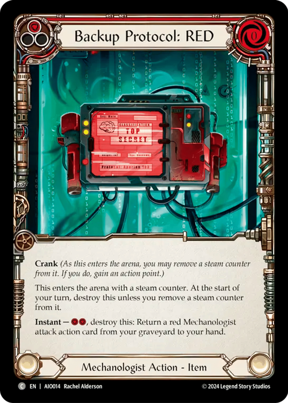 Backup Protocol: RED (Red) from Armory Deck - Dash I/O - Flesh and Blood