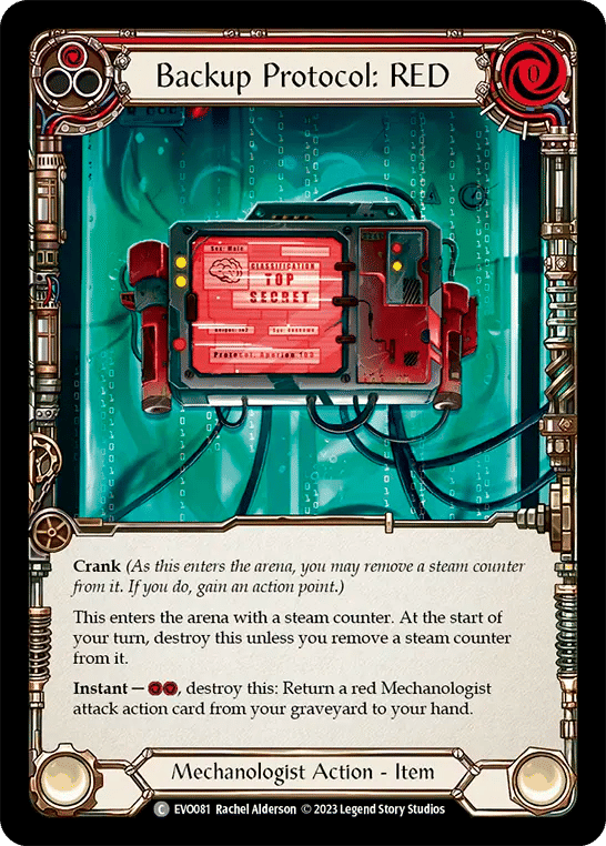 Backup Protocol: RED (Red) — Bright Lights — Flesh and Blood