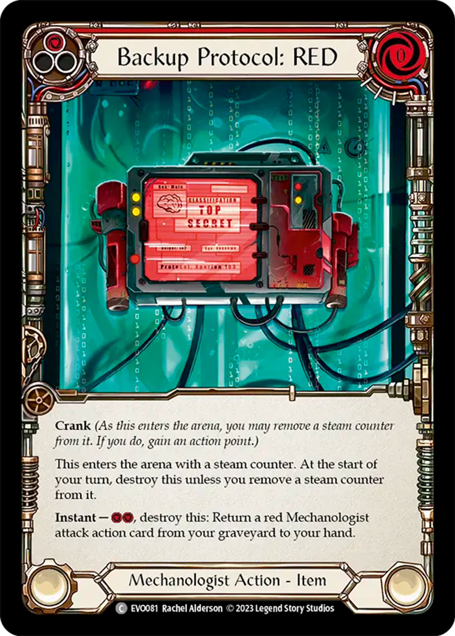 Backup Protocol: RED (Red) — Bright Lights — Flesh and Blood